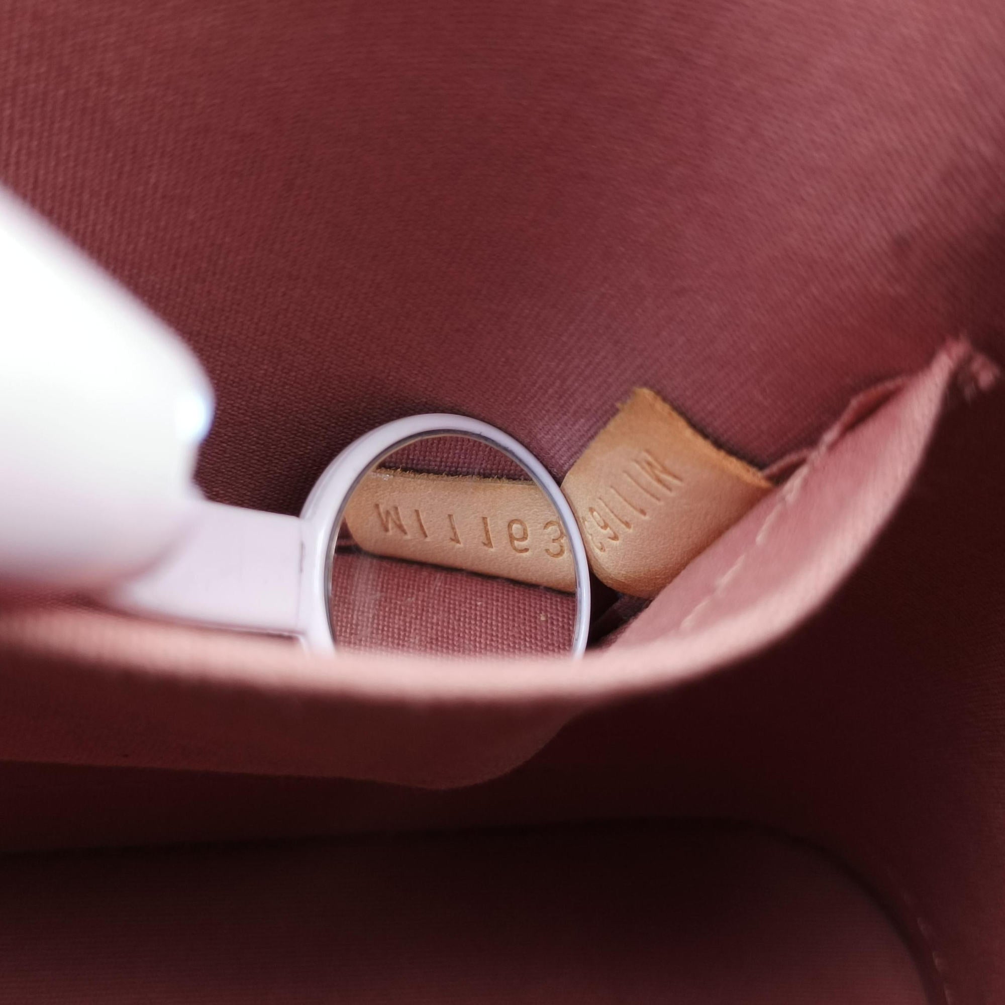 Vintage Louis Vuitton Alma BB Rose Velours Vernis M91585 shoulderbag | stylenewstar