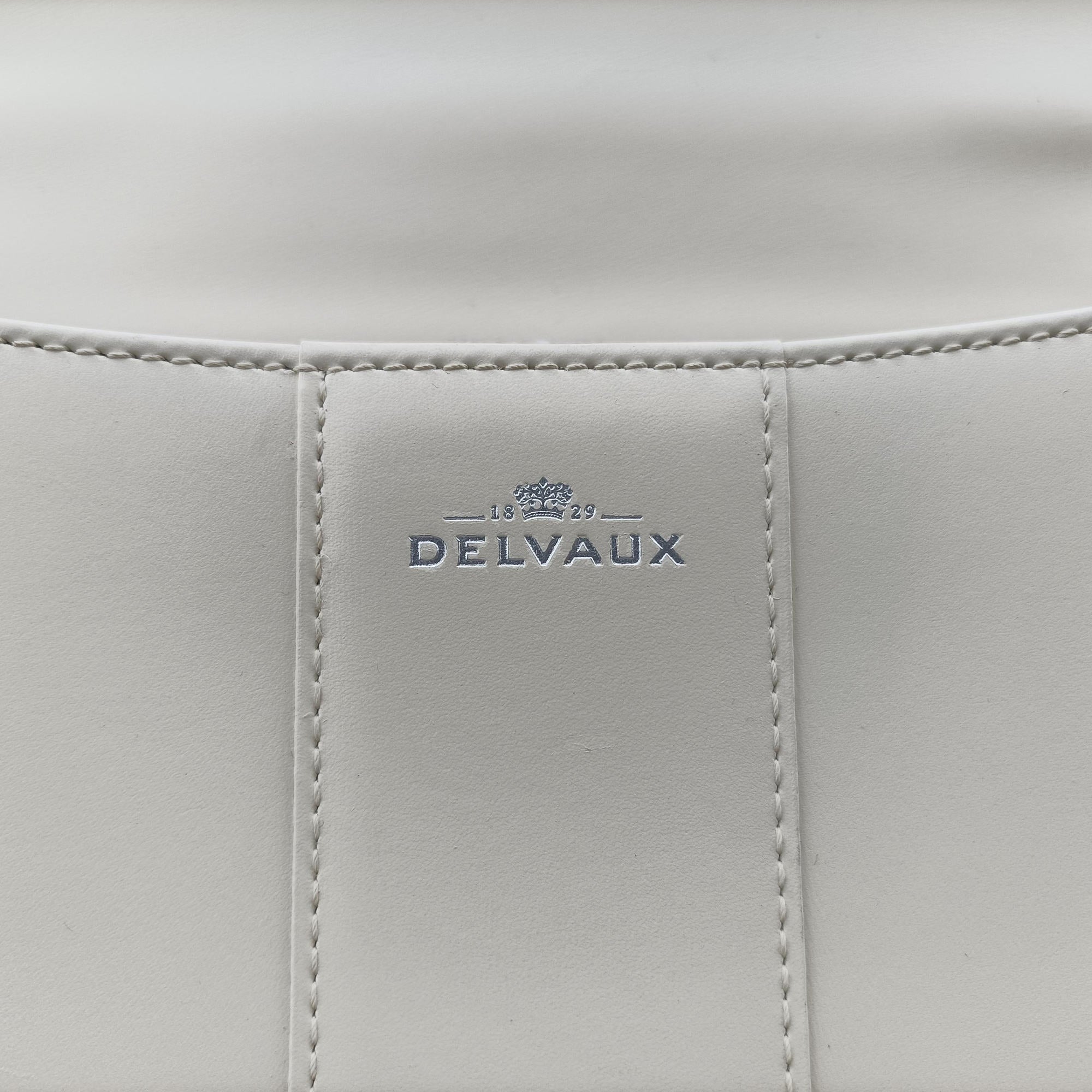 Pre-owned Delvaux Brillant White Leather  shoulderbag | stylenewstar