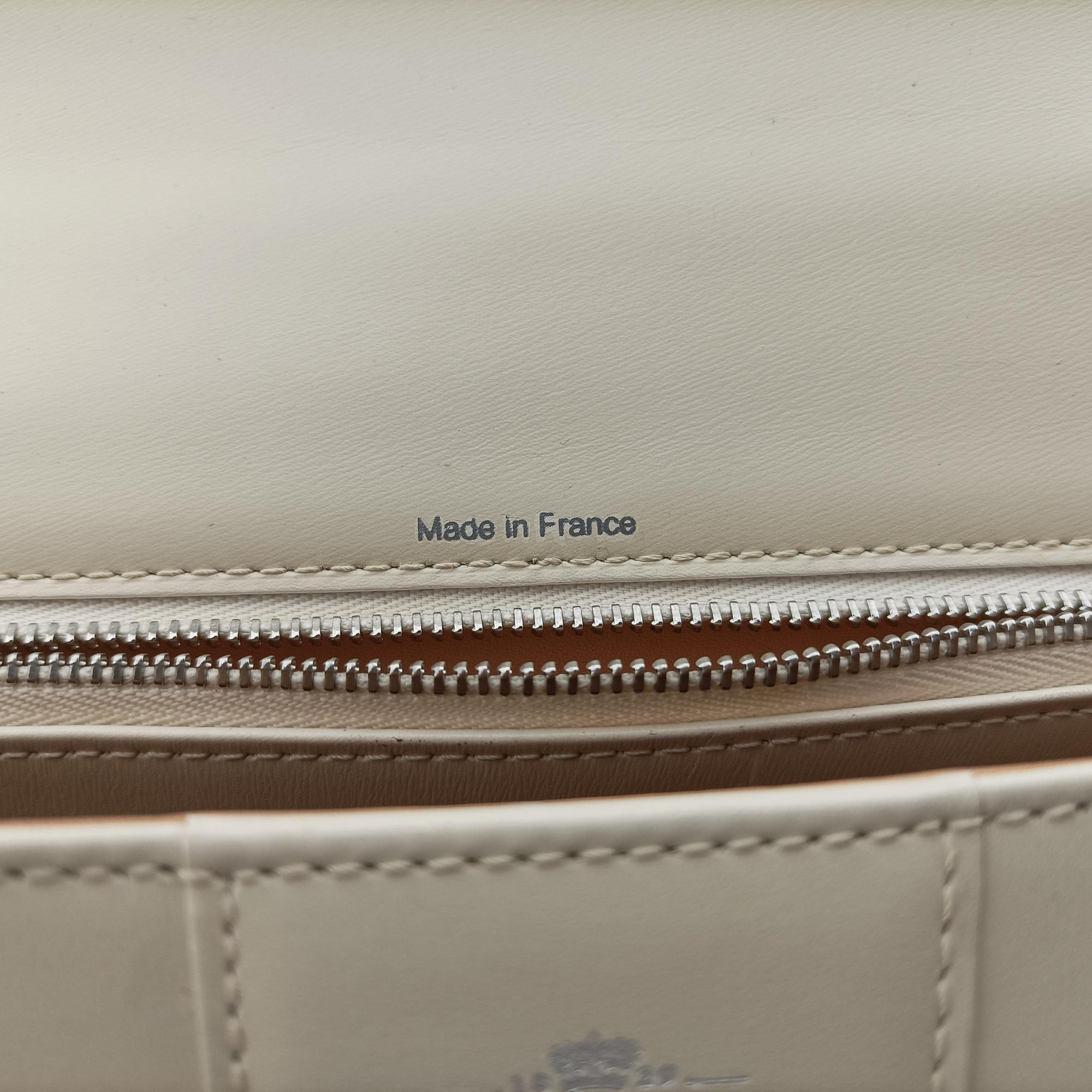 Pre-owned Delvaux Brillant White Leather  shoulderbag | stylenewstar