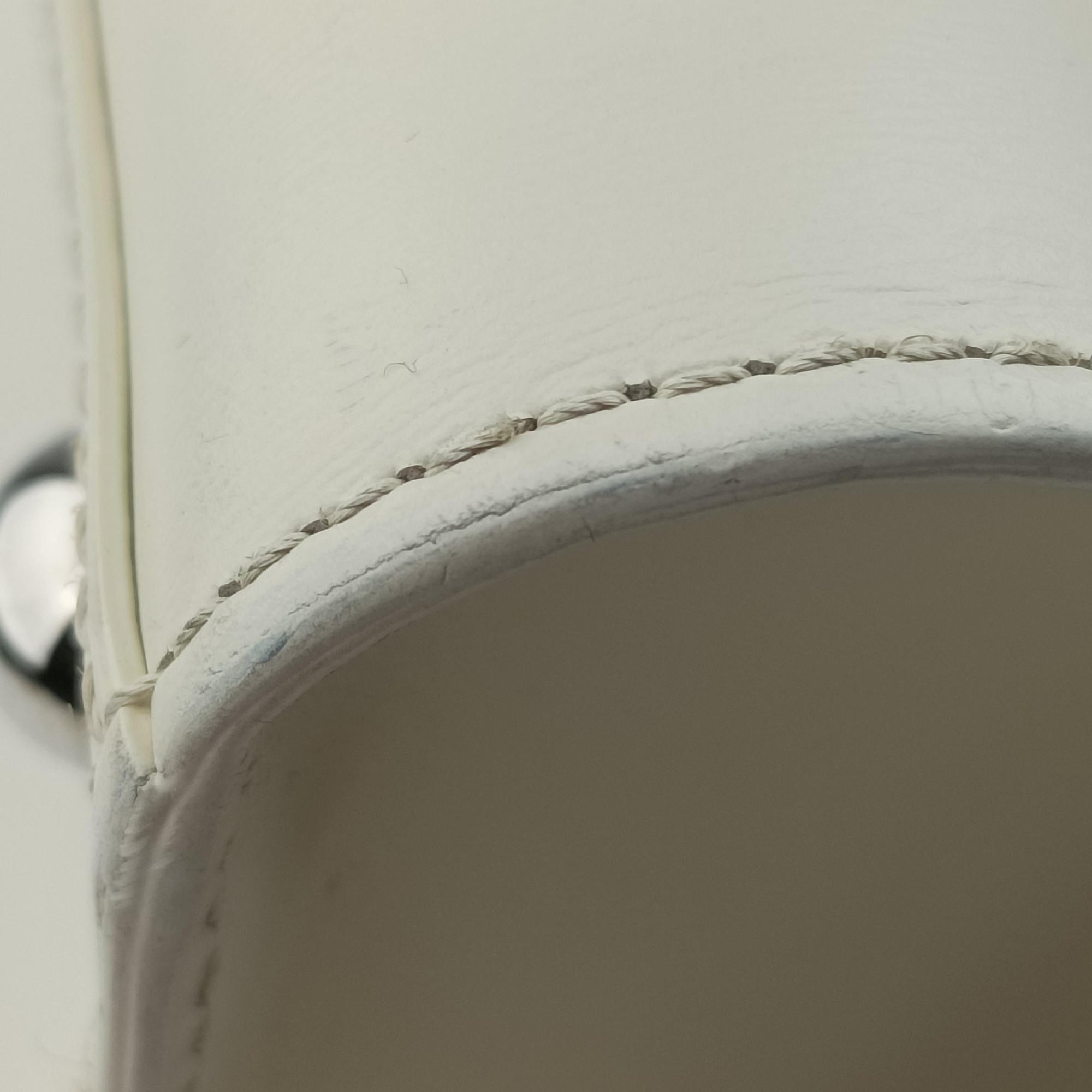 Pre-owned Delvaux Brillant White Leather  shoulderbag | stylenewstar