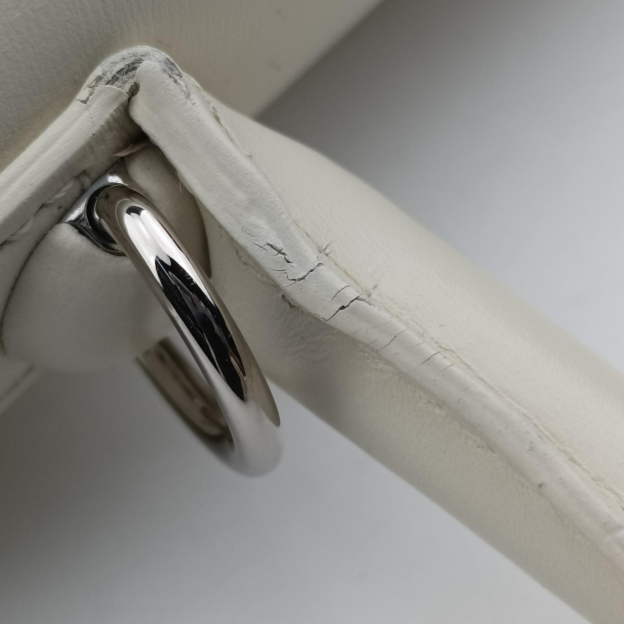 Pre-owned Delvaux Brillant White Leather  shoulderbag | stylenewstar