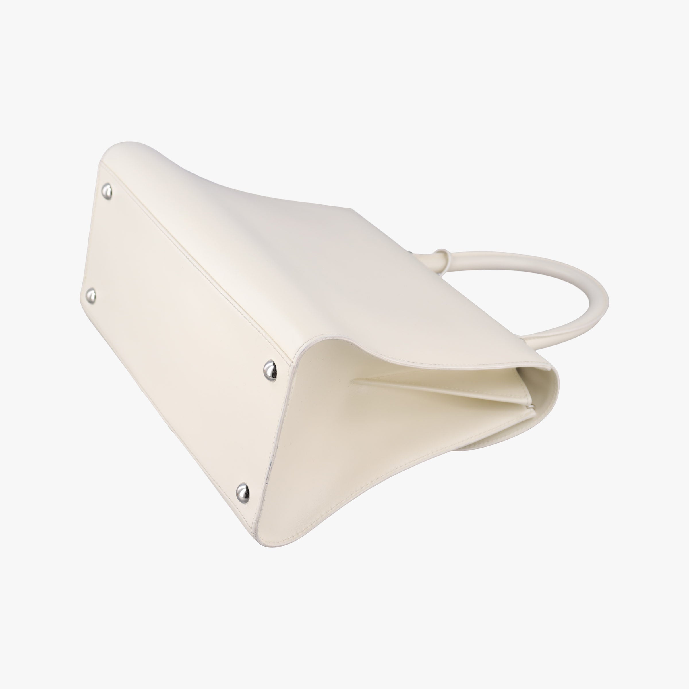 Pre-owned Delvaux Brillant White Leather  shoulderbag | stylenewstar
