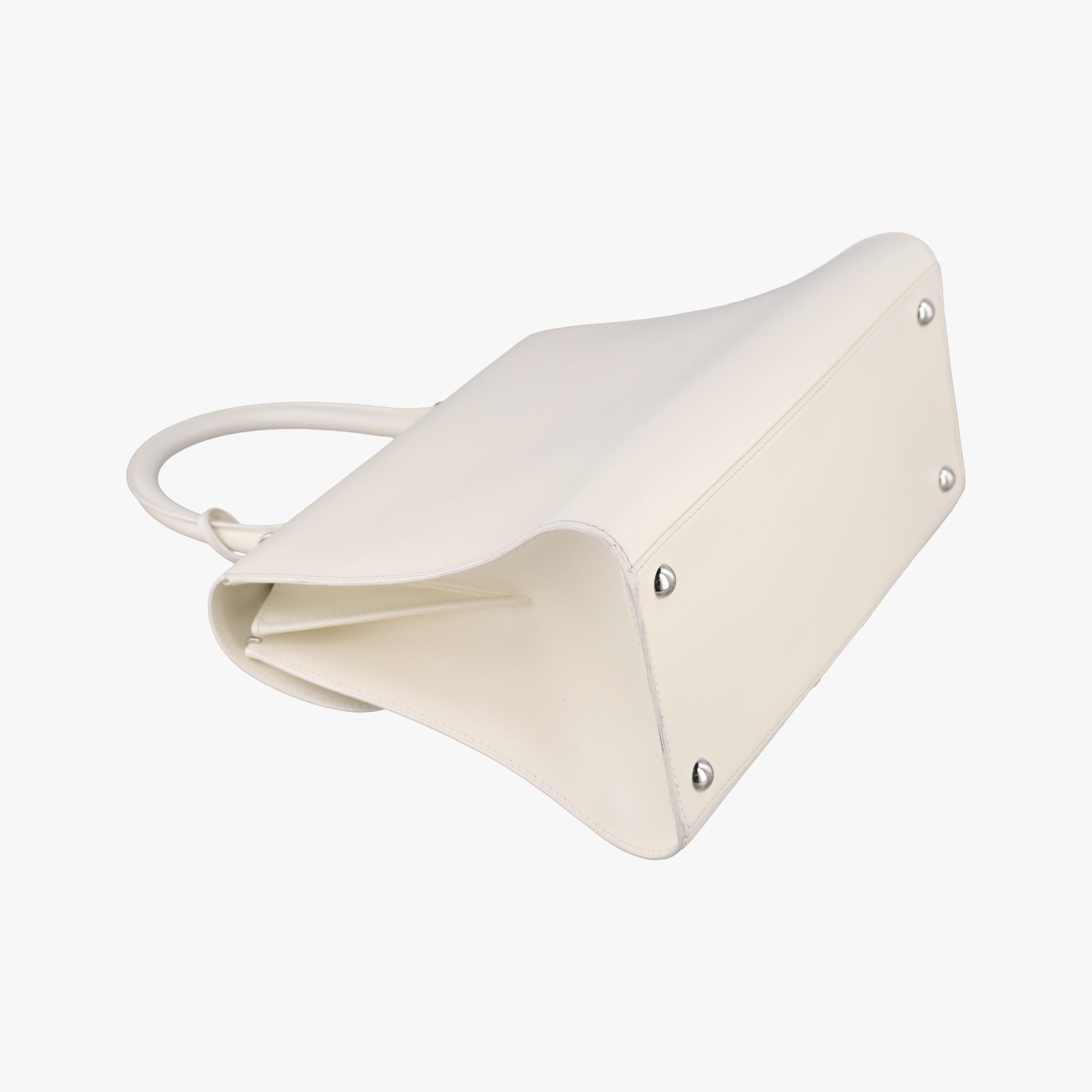 Pre-owned Delvaux Brillant White Leather  shoulderbag | stylenewstar