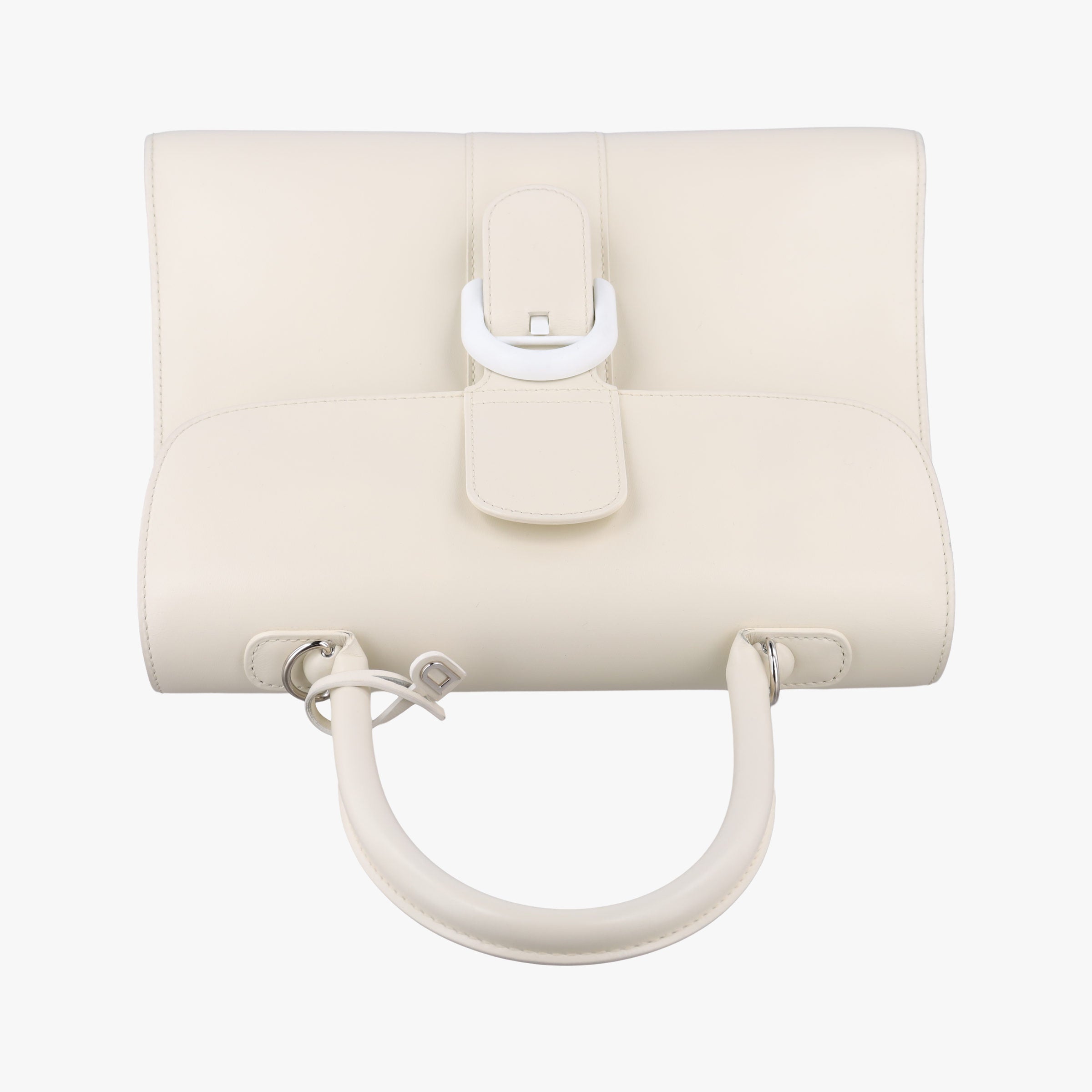 Pre-owned Delvaux Brillant White Leather  shoulderbag | stylenewstar