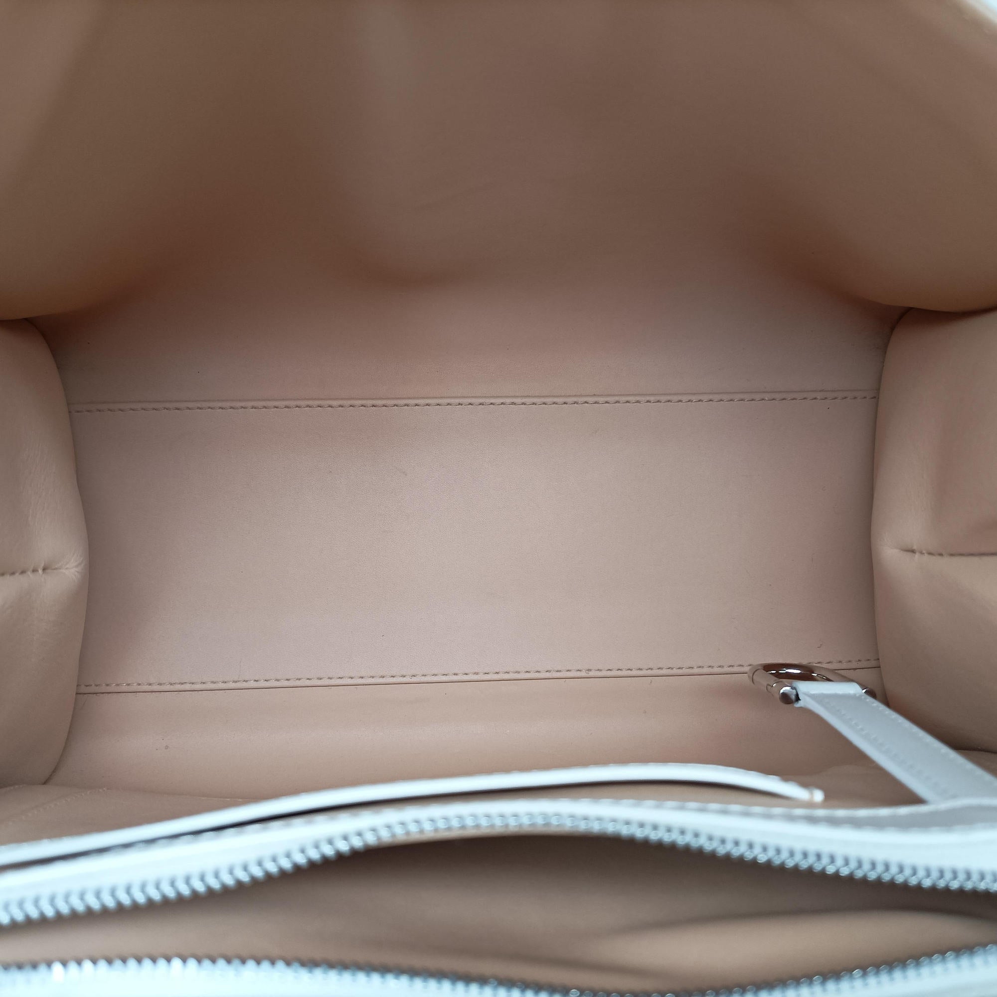 Pre-owned Delvaux Brillant White Leather  shoulderbag | stylenewstar