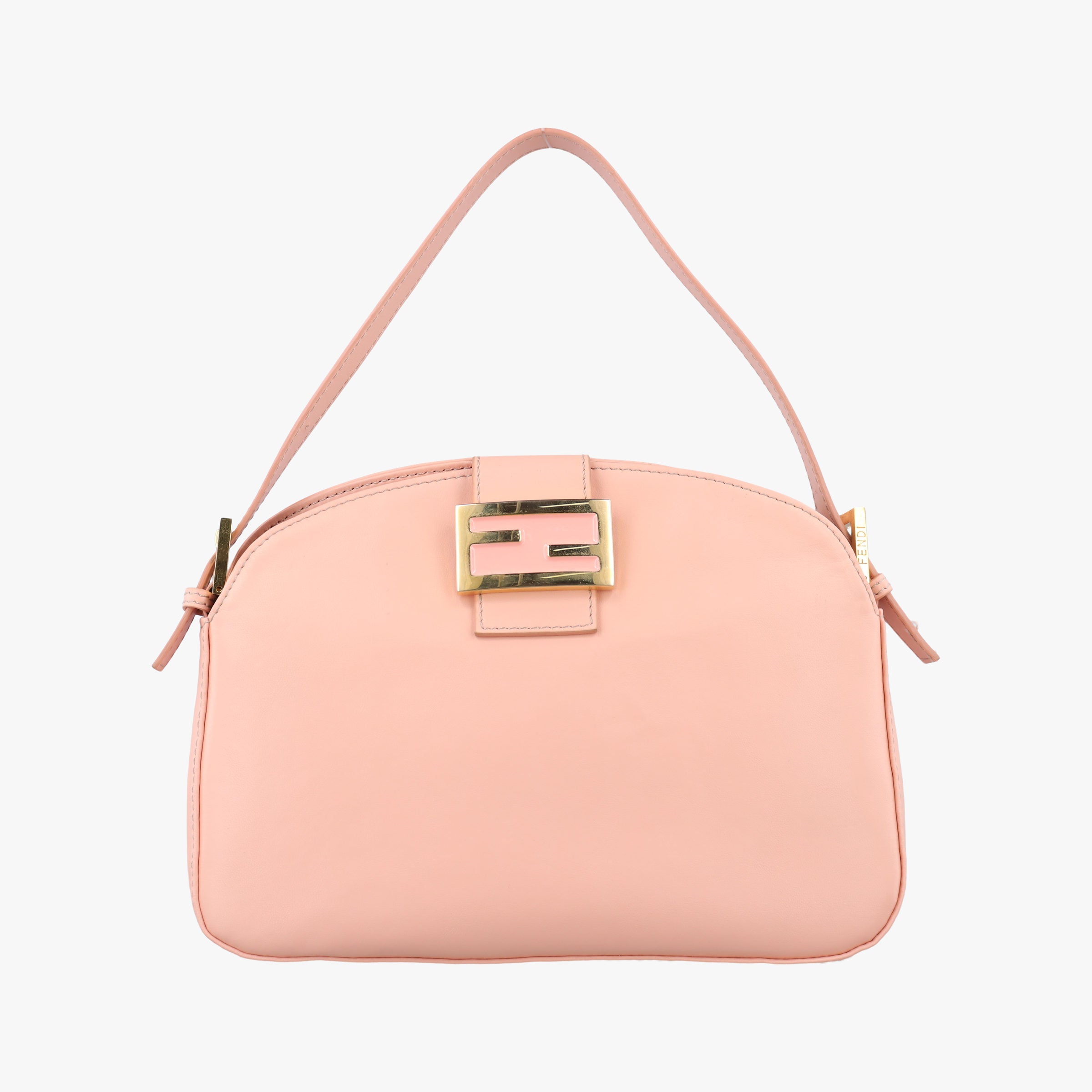 Vintage Fendi Mamma Baguette Pink Leather 26725 shoulderbag | stylenewstar