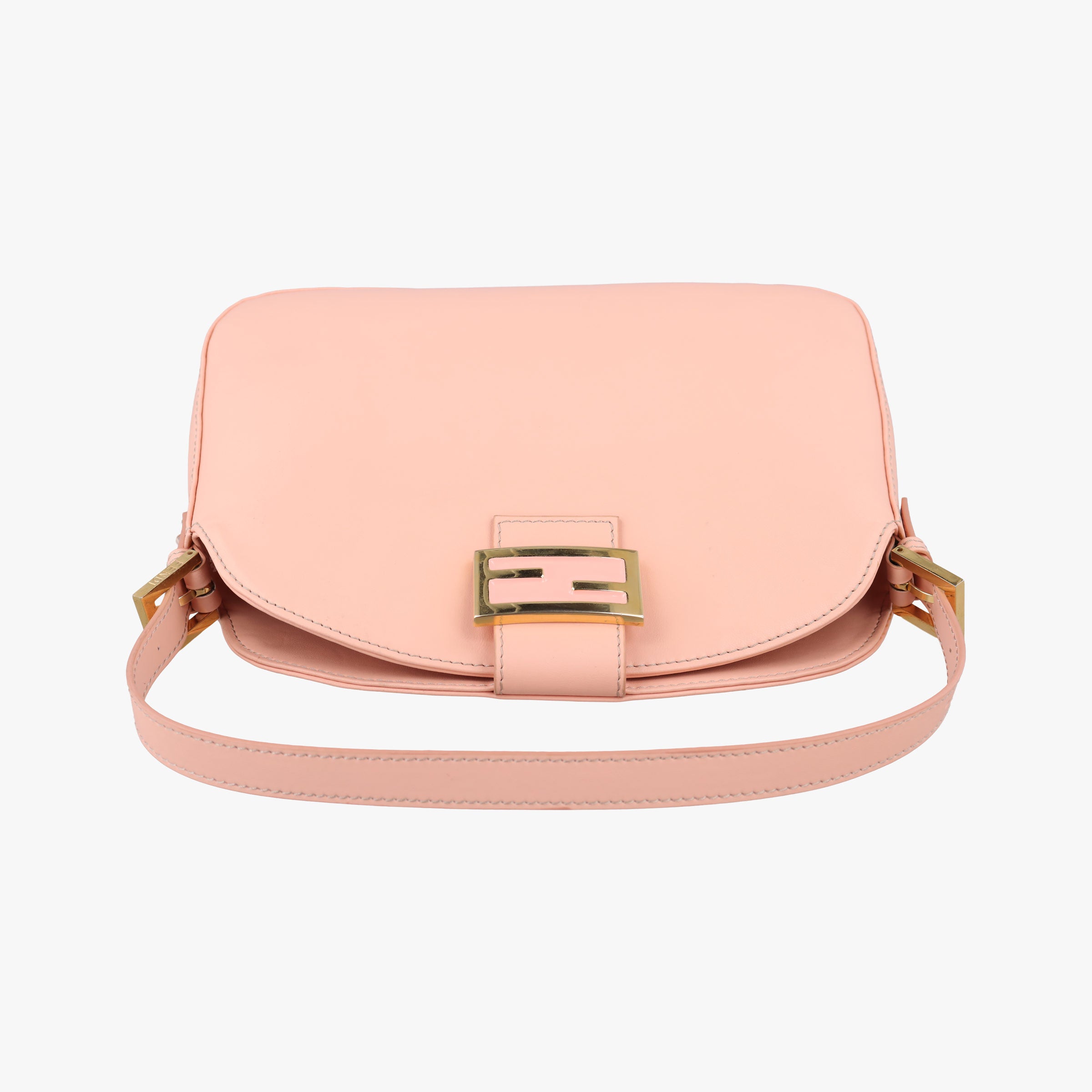 Vintage Fendi Mamma Baguette Pink Leather 26725 shoulderbag | stylenewstar