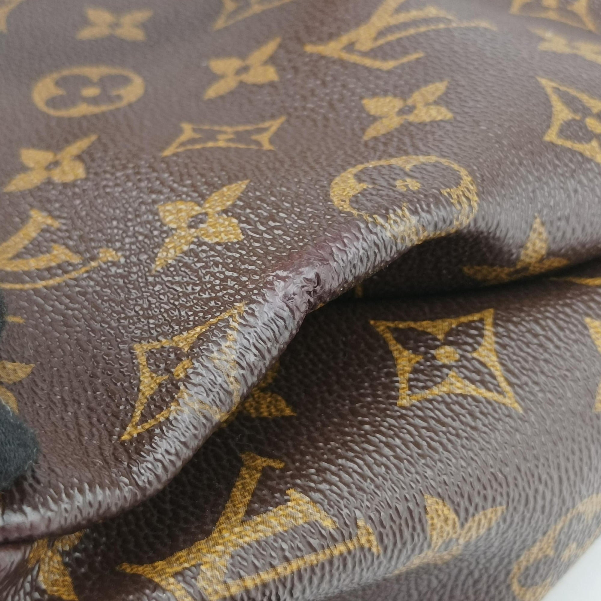 Vintage Louis Vuitton PALLAS Brown×Noir Monogram Canvas×calf leather M41175 handbag | stylenewstar