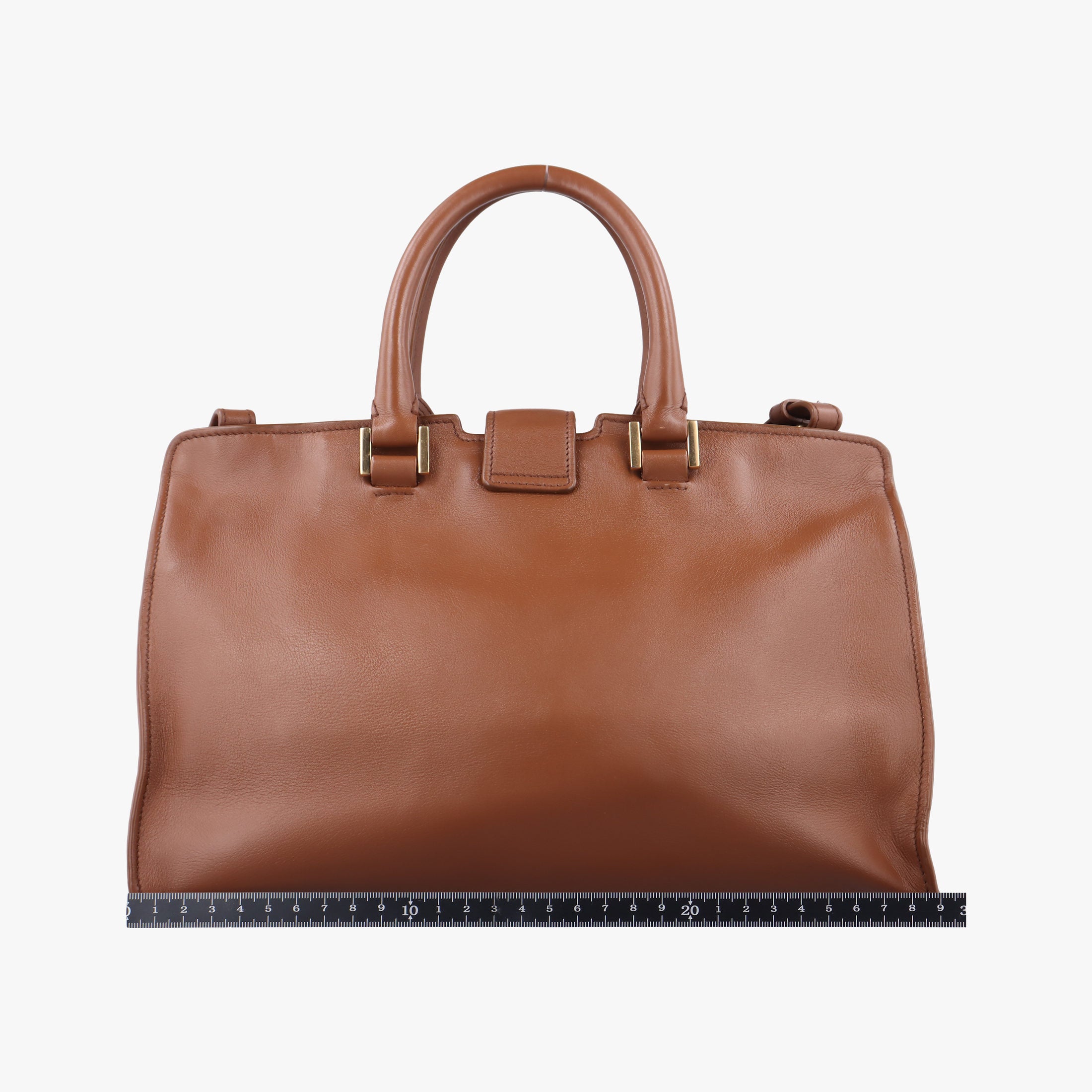 Secondhand Yves Saint Laurent Y Ligne Petit Cabas Brown Leather 311210 shoulderbag | stylenewstar