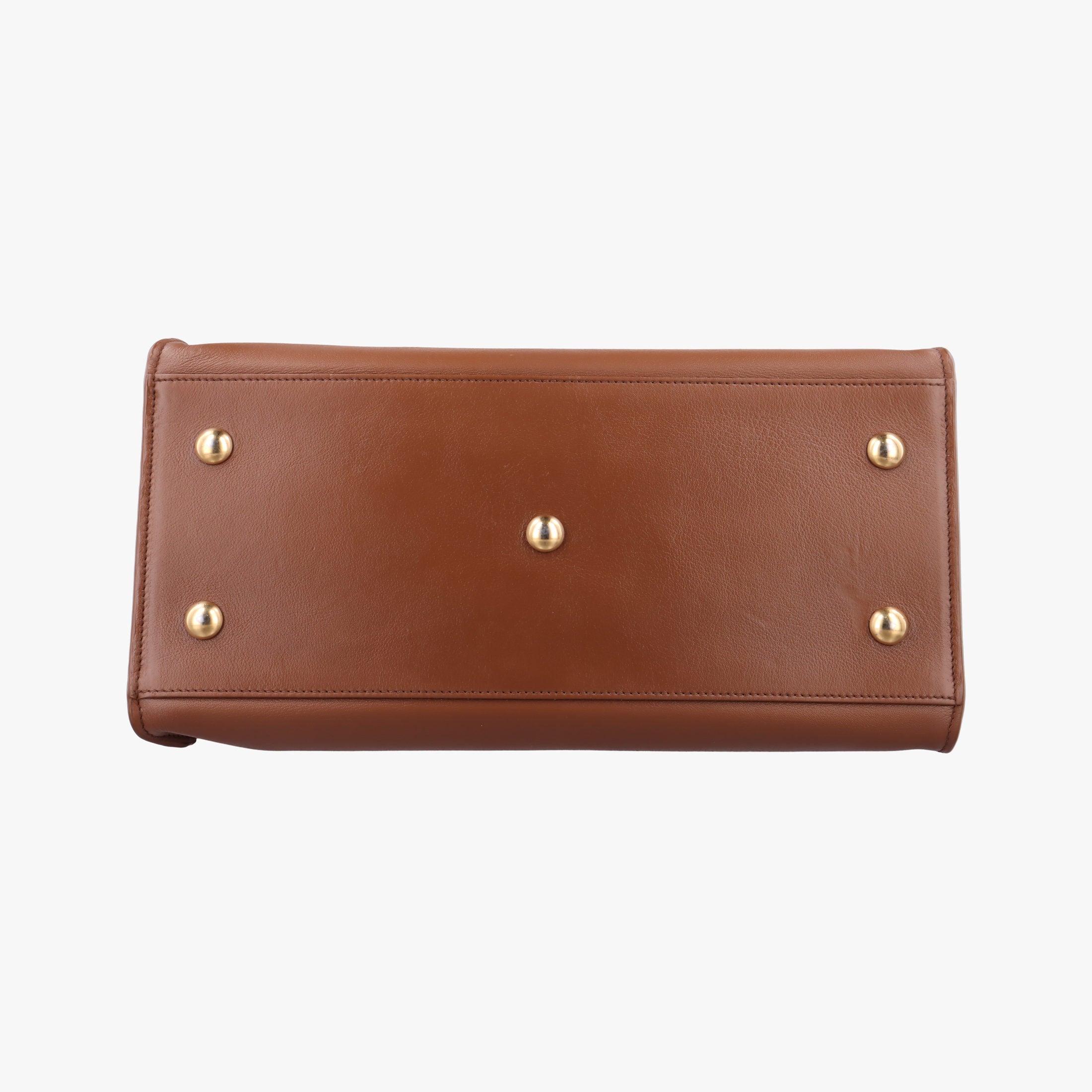 Secondhand Yves Saint Laurent Y Ligne Petit Cabas Brown Leather 311210 shoulderbag | stylenewstar