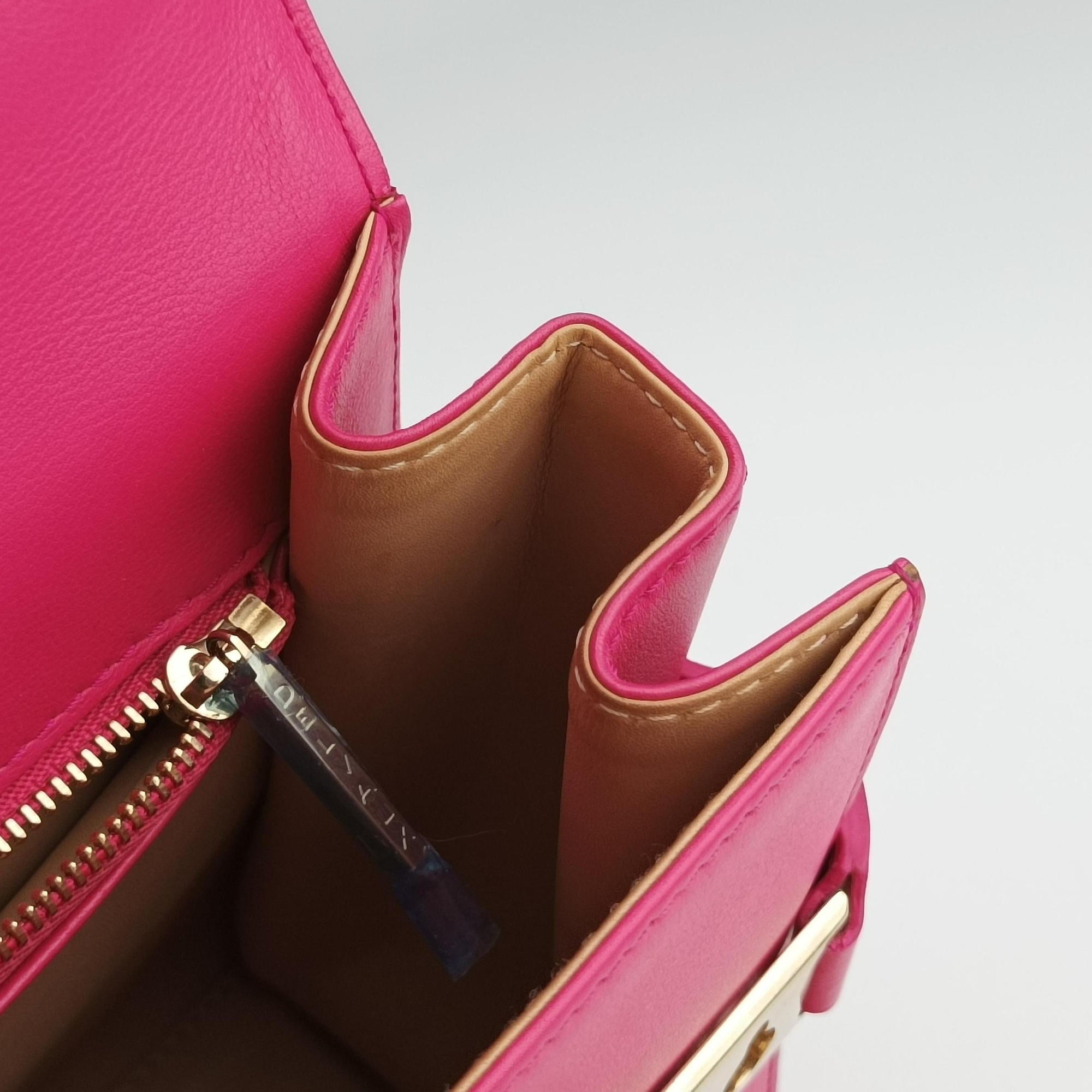 Pre-owned Delvaux Tampete Rose Leather  shoulderbag | stylenewstar