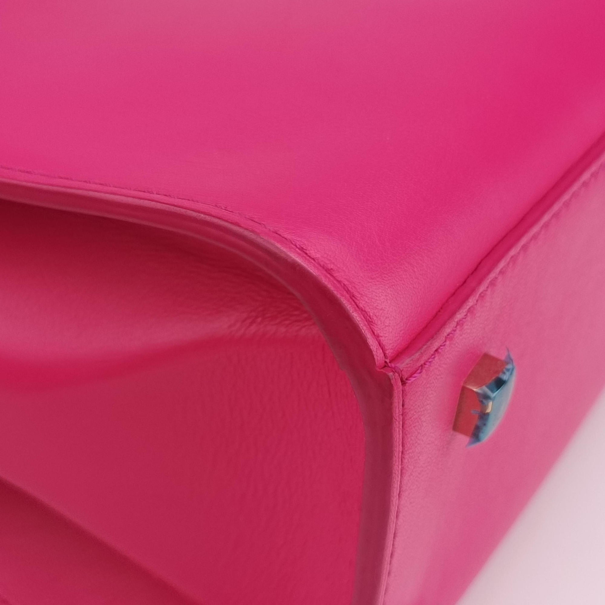 Pre-owned Delvaux Tampete Rose Leather  shoulderbag | stylenewstar