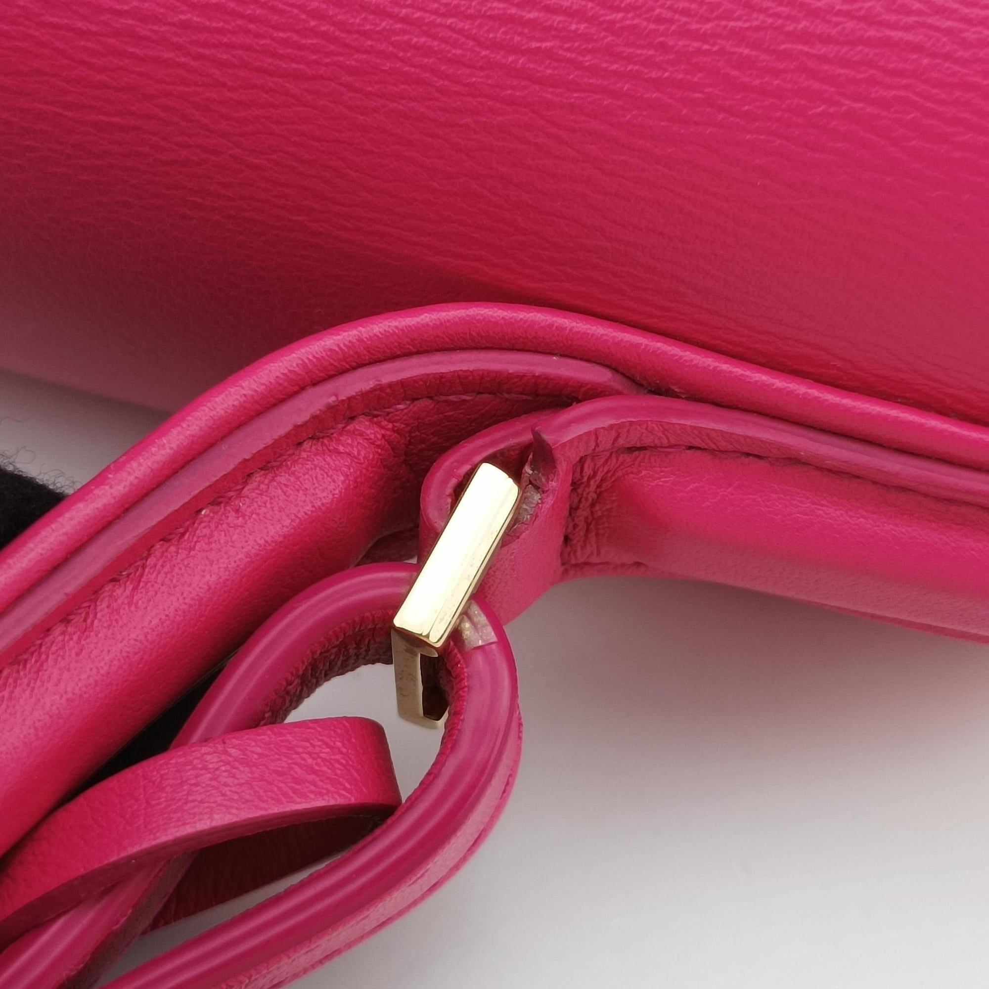 Pre-owned Delvaux Tampete Rose Leather  shoulderbag | stylenewstar