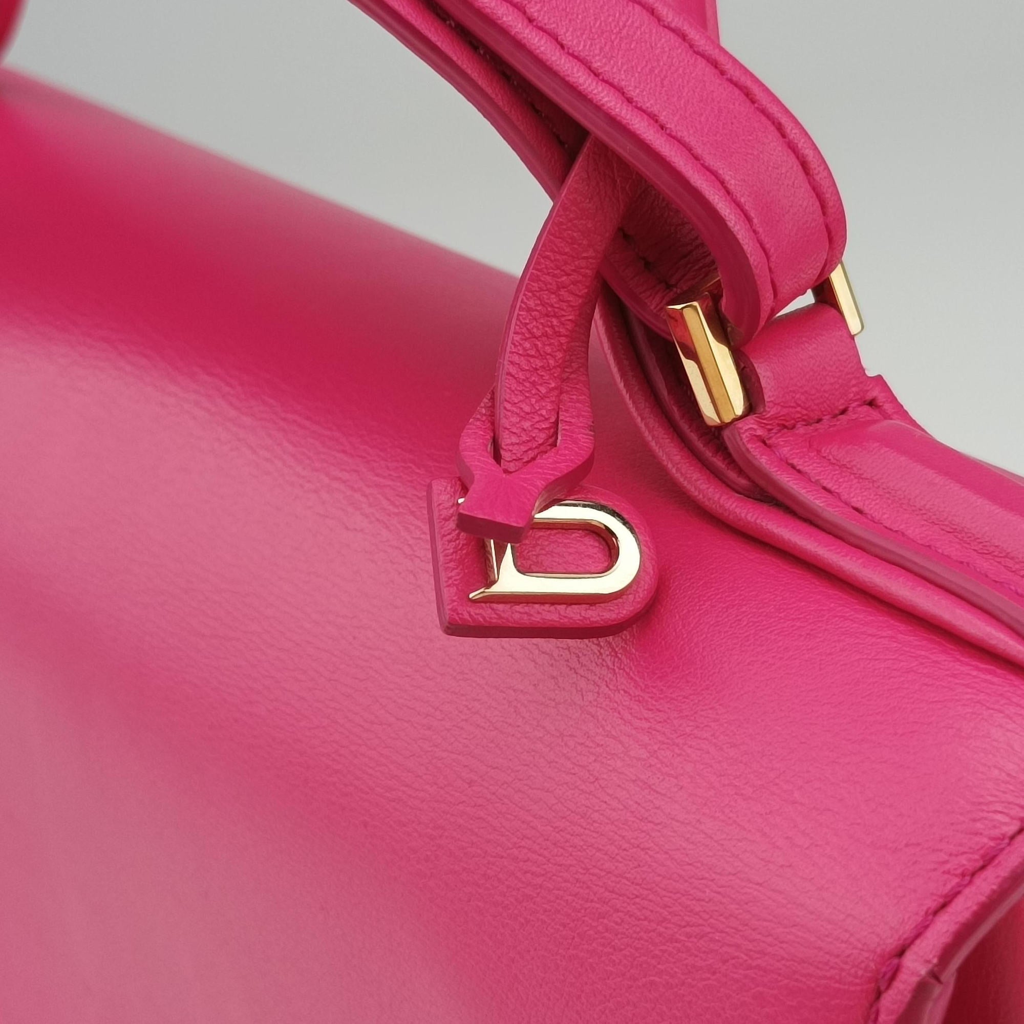 Pre-owned Delvaux Tampete Rose Leather  shoulderbag | stylenewstar