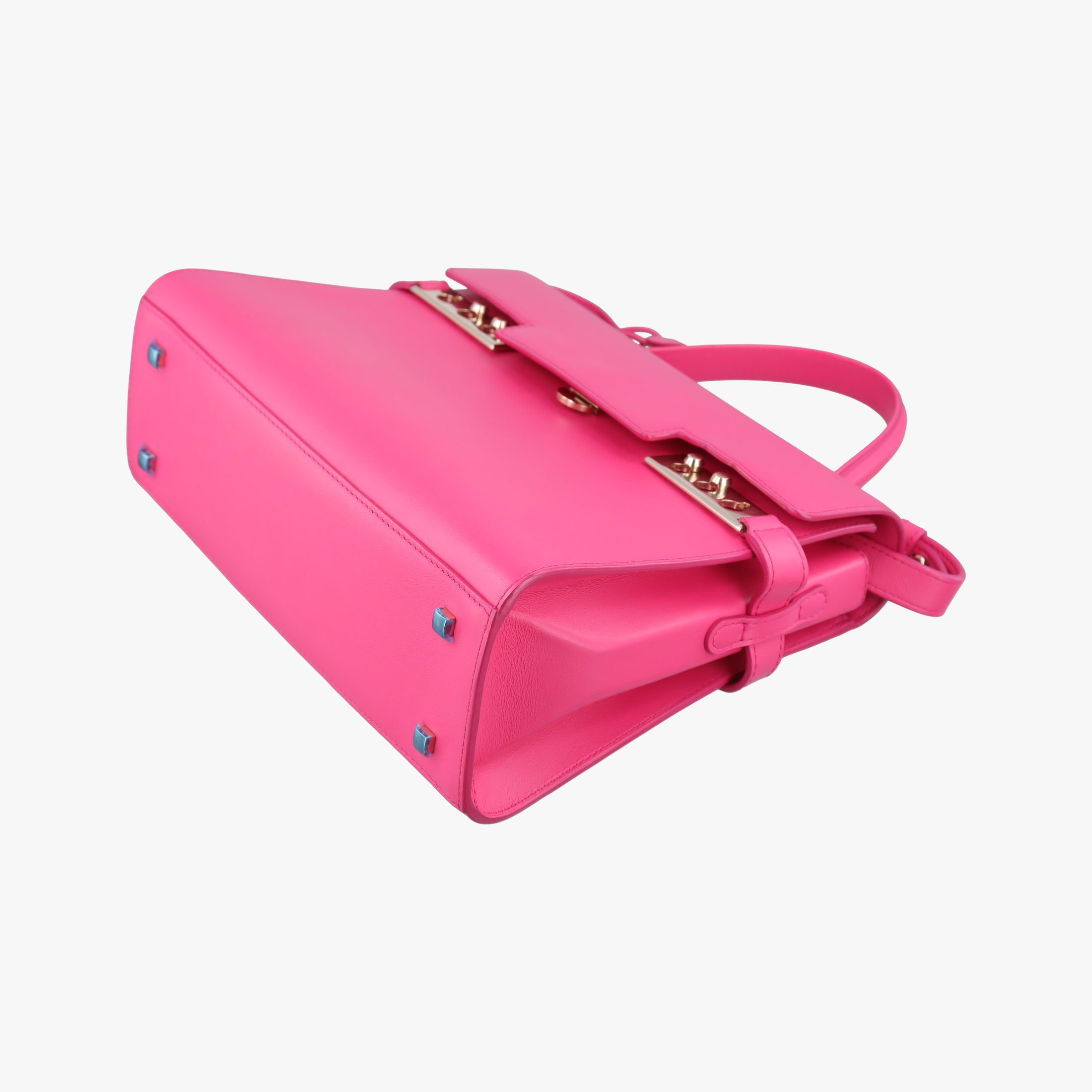 Pre-owned Delvaux Tampete Rose Leather  shoulderbag | stylenewstar