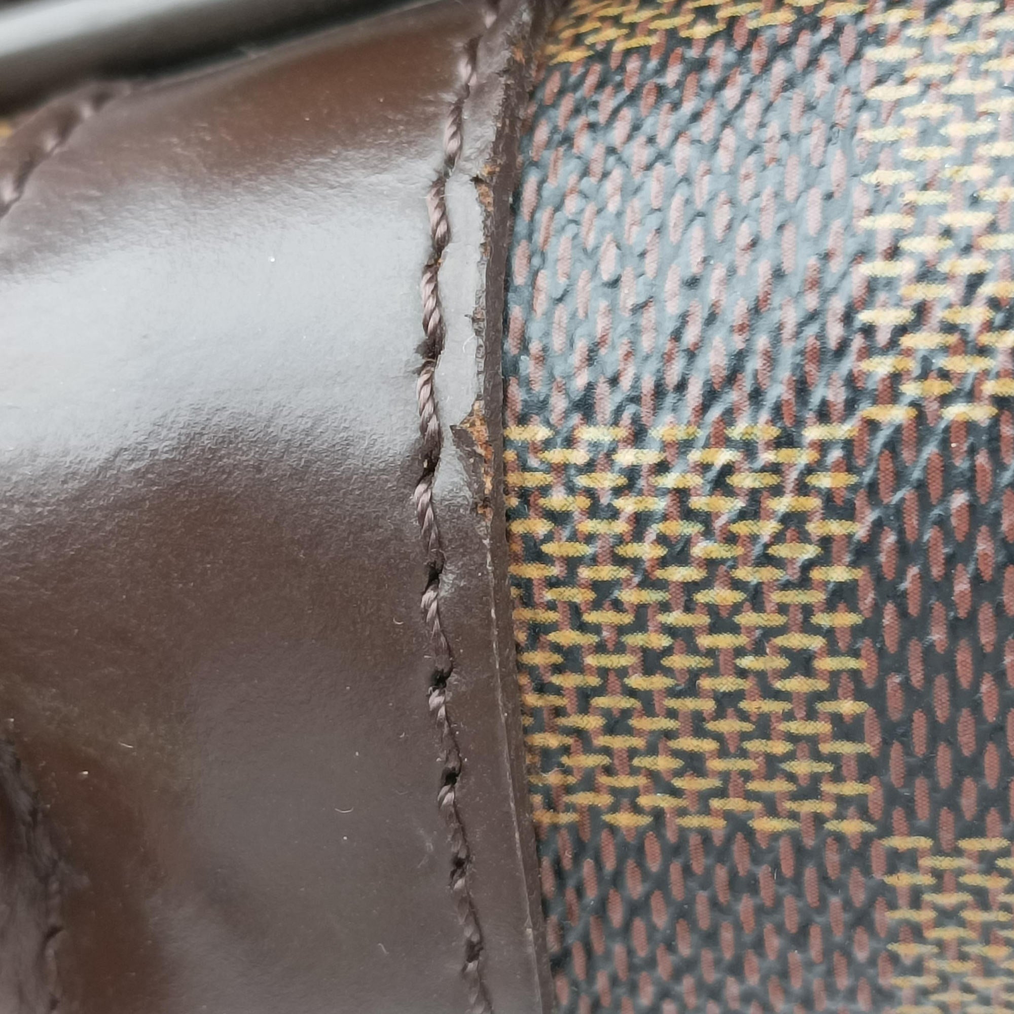 Pre-owned Louis Vuitton ICARE EBENE Damier Canvas N23252 handbag | stylenewstar