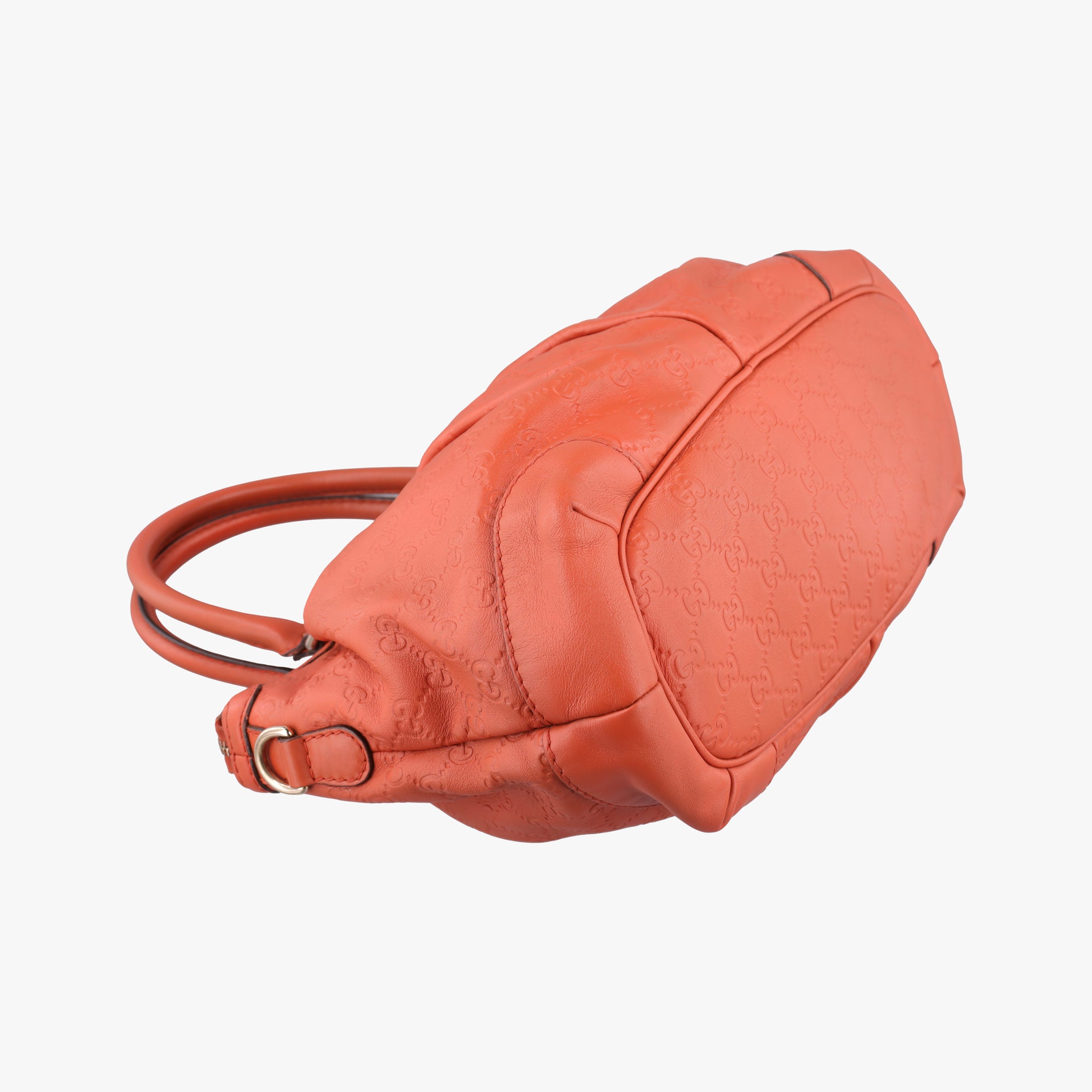 Pre-owned Gucci Sukey Coral Pink Leather 247902 shoulderbag | stylenewstar