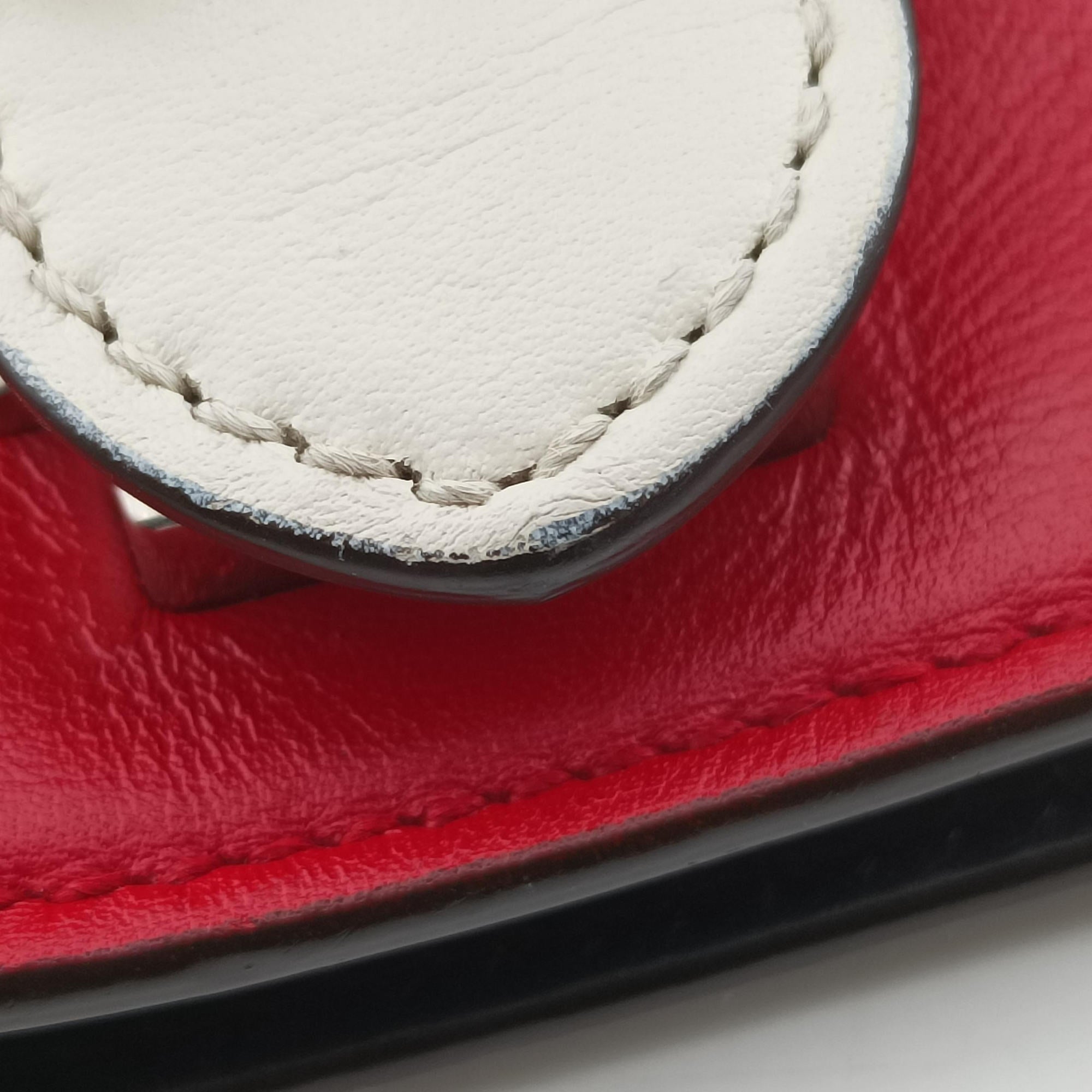 Pre-owned Gucci Dionysus Ivory×Red×Navy Leather 421970 shoulderbag | stylenewstar
