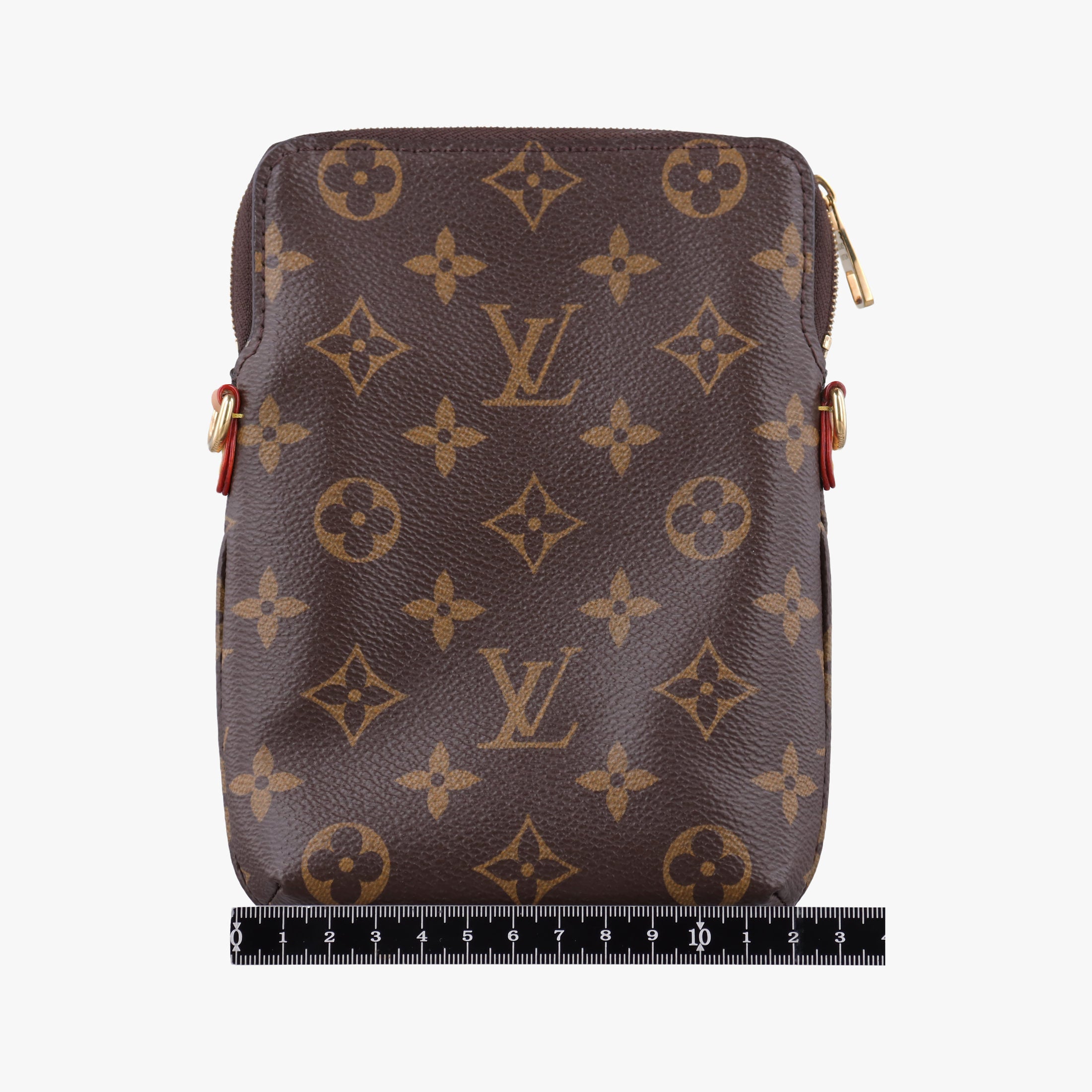 Pre-owned Louis Vuitton Utility Phone Sleeve Brown Monogram Canvas M80746 shoulderbag | stylenewstar