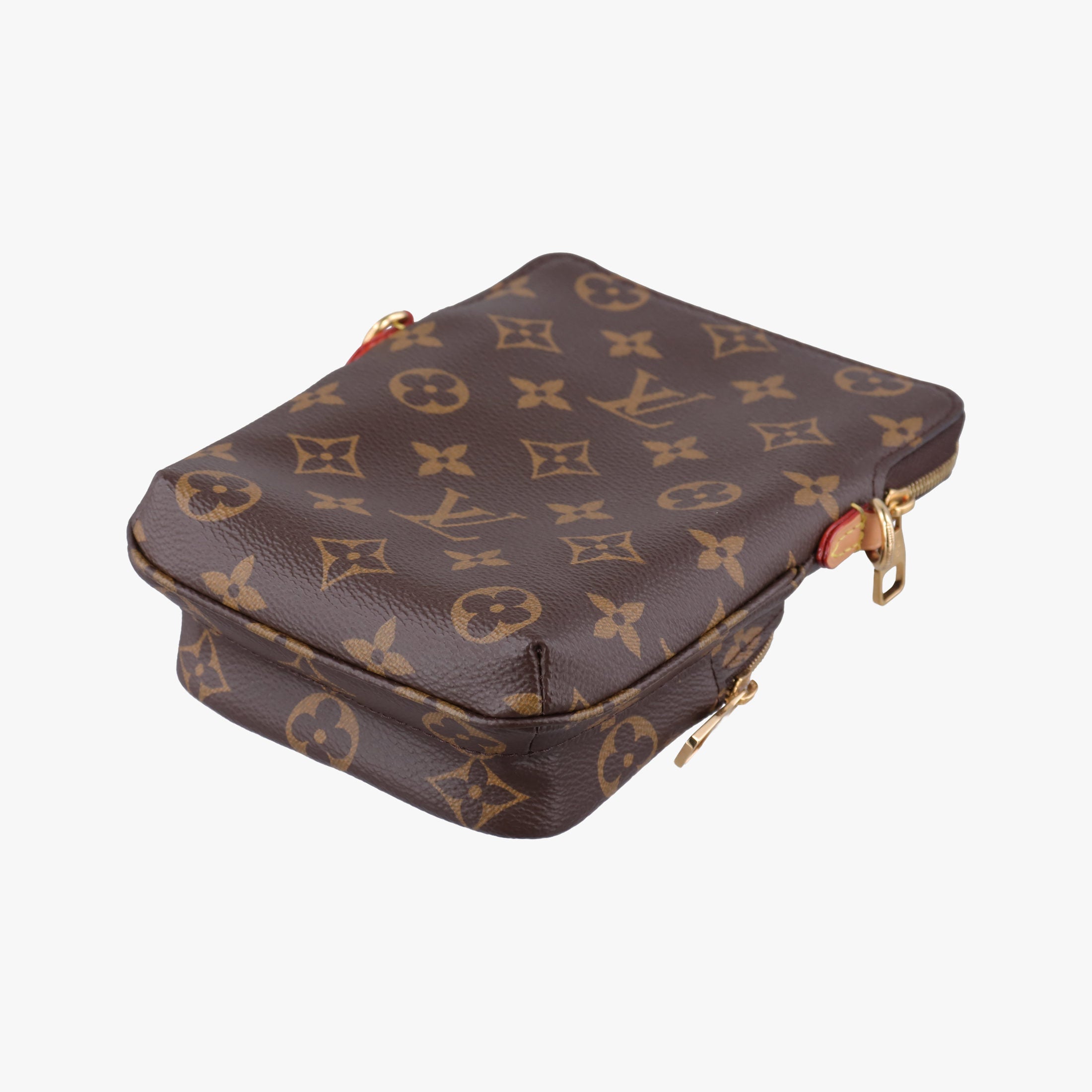 Pre-owned Louis Vuitton Utility Phone Sleeve Brown Monogram Canvas M80746 shoulderbag | stylenewstar