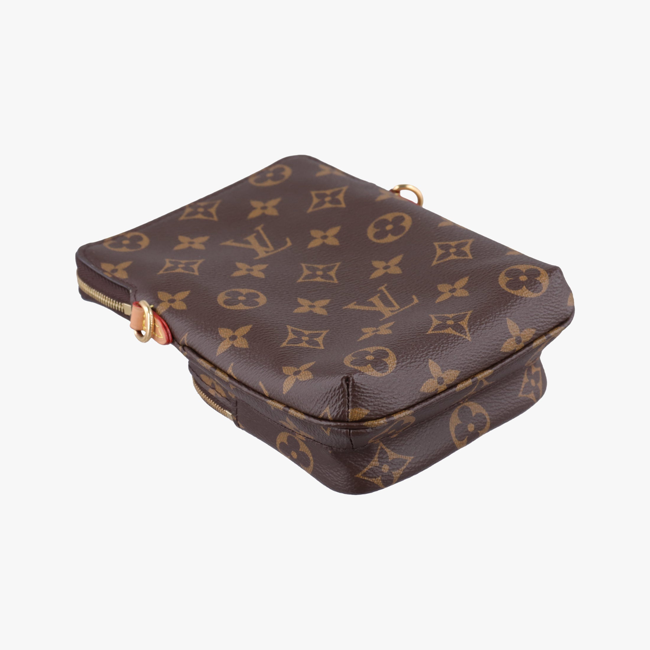 Pre-owned Louis Vuitton Utility Phone Sleeve Brown Monogram Canvas M80746 shoulderbag | stylenewstar