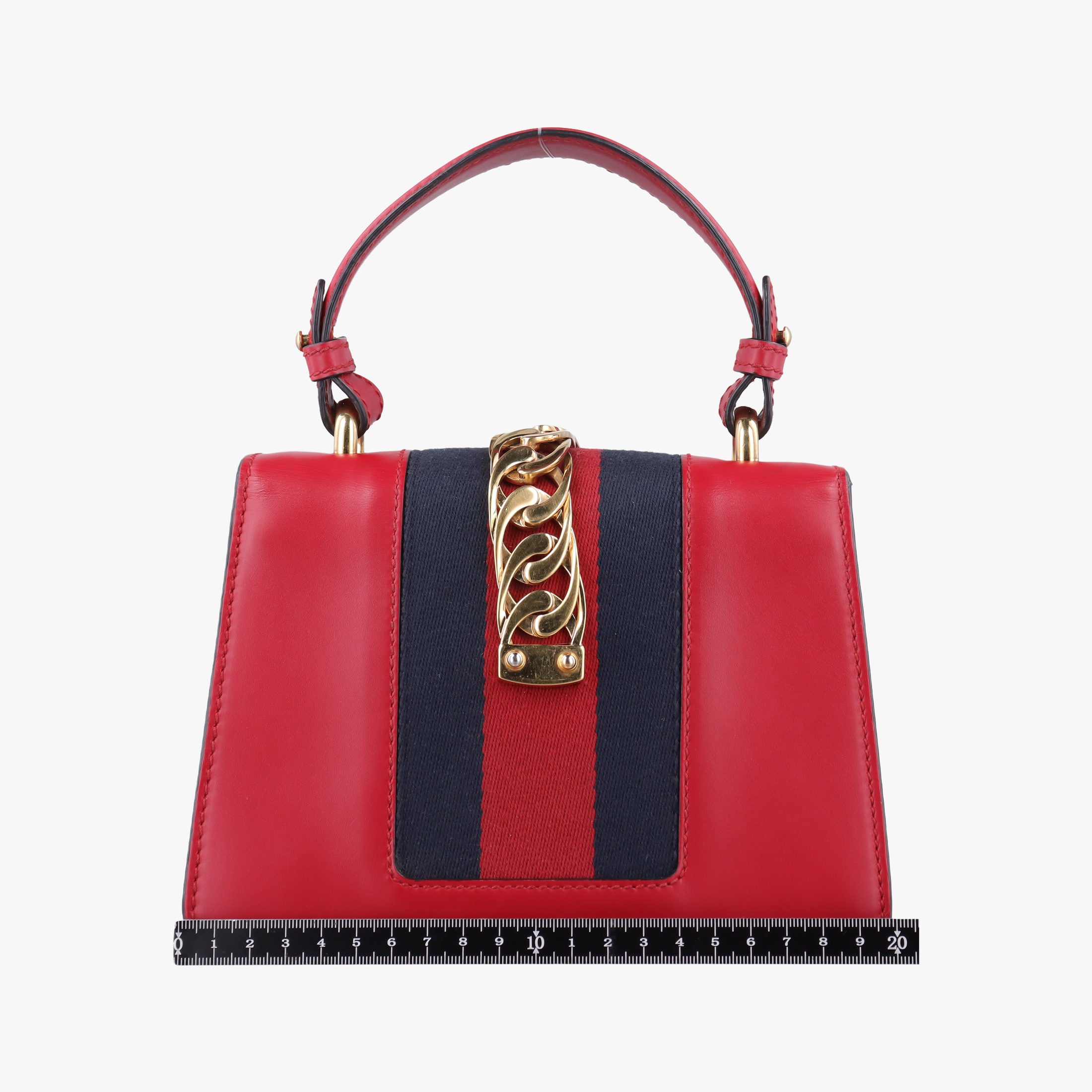 Pre-owned Gucci Sylvie Red Leather 470270 shoulderbag | stylenewstar