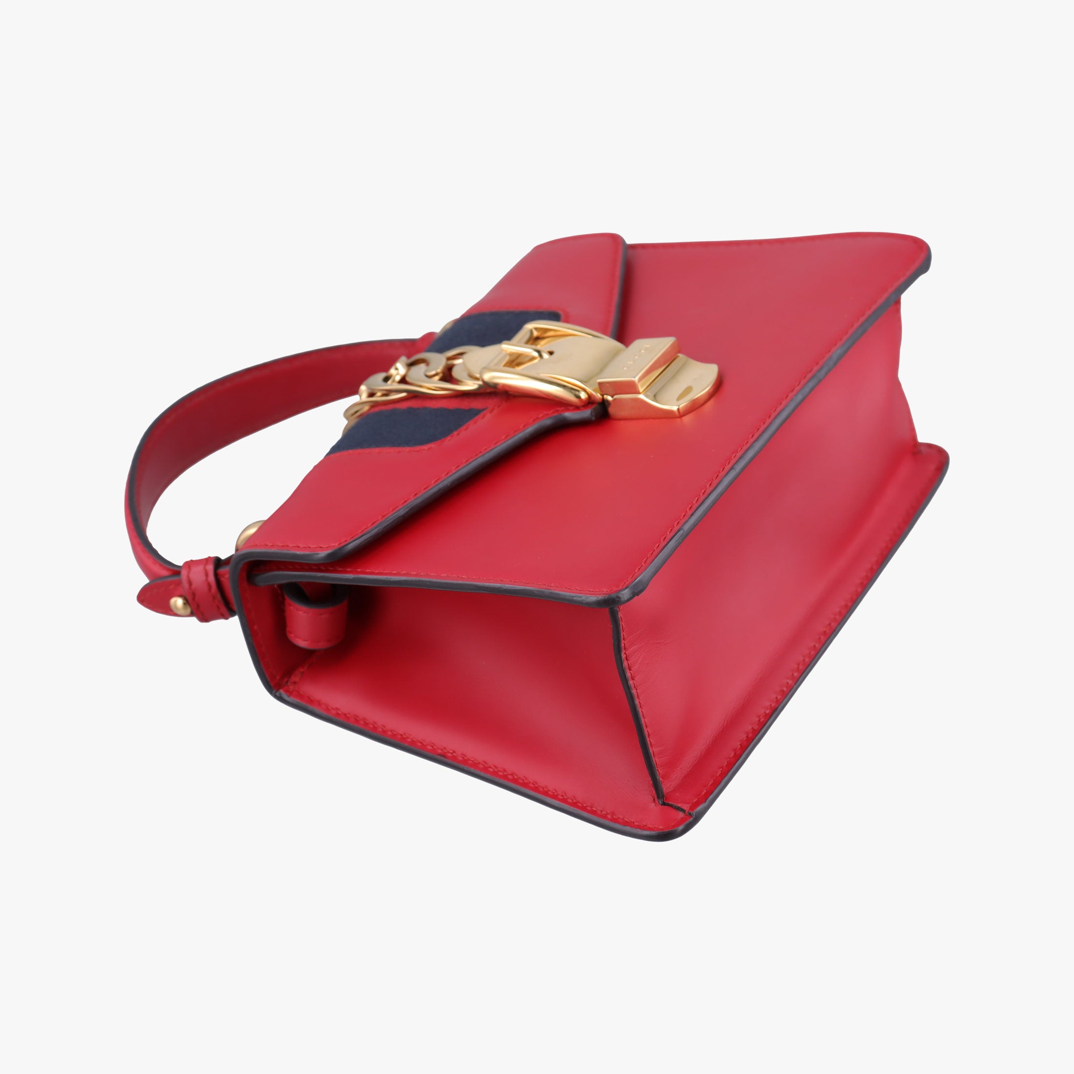 Pre-owned Gucci Sylvie Red Leather 470270 shoulderbag | stylenewstar