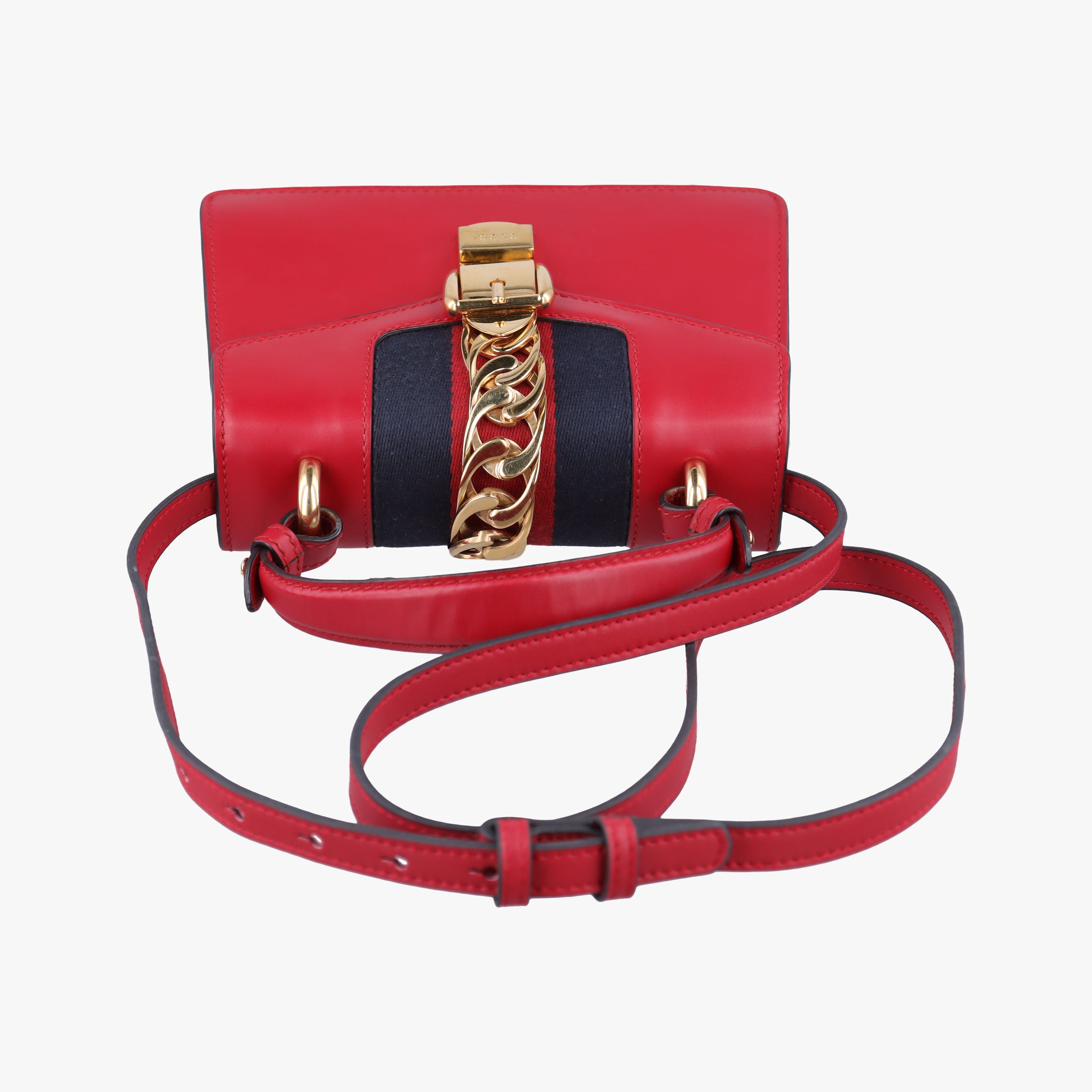 Pre-owned Gucci Sylvie Red Leather 470270 shoulderbag | stylenewstar