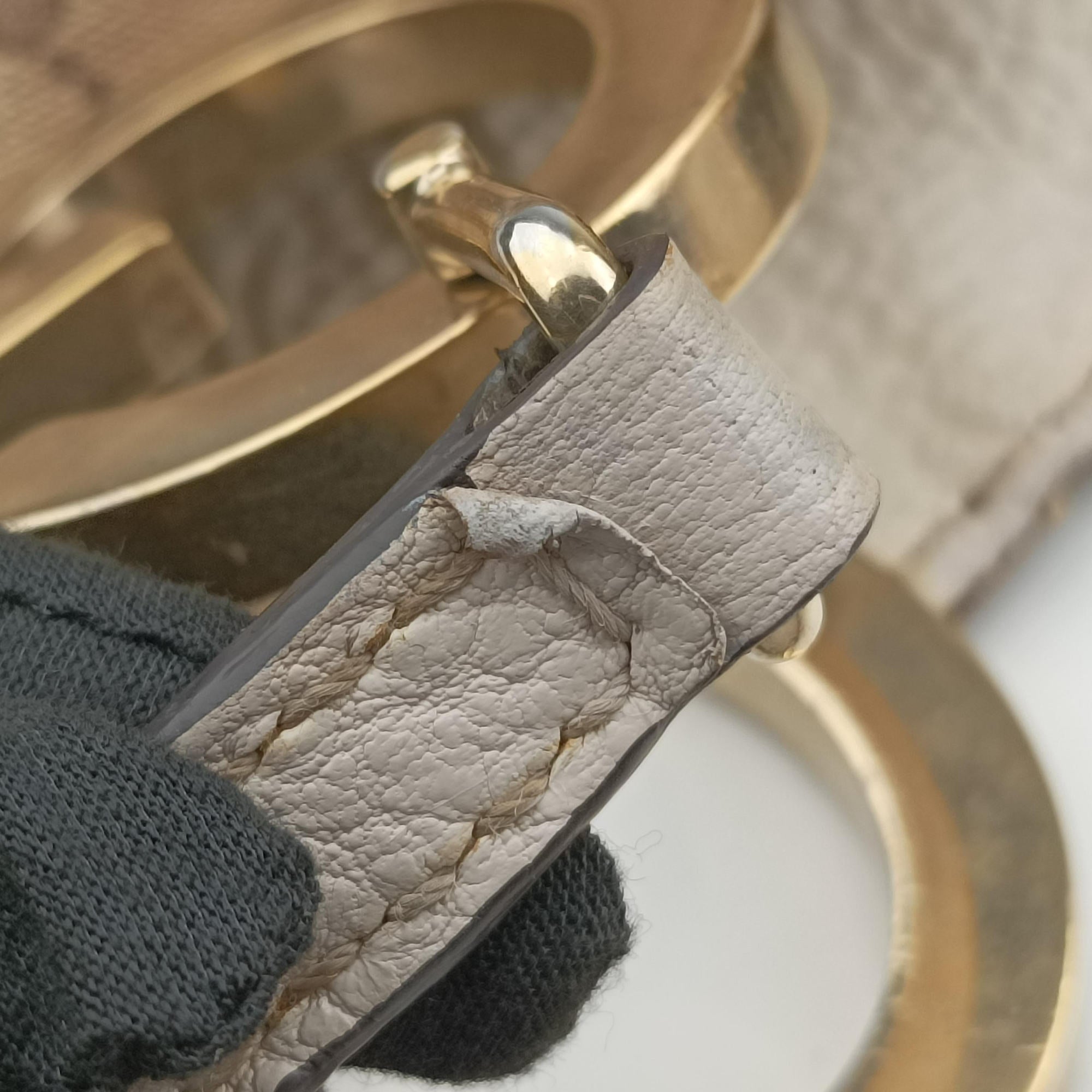 Pre-owned Gucci Charlotte Hobo Brown×White Leather×canvas 203504 handbag | stylenewstar