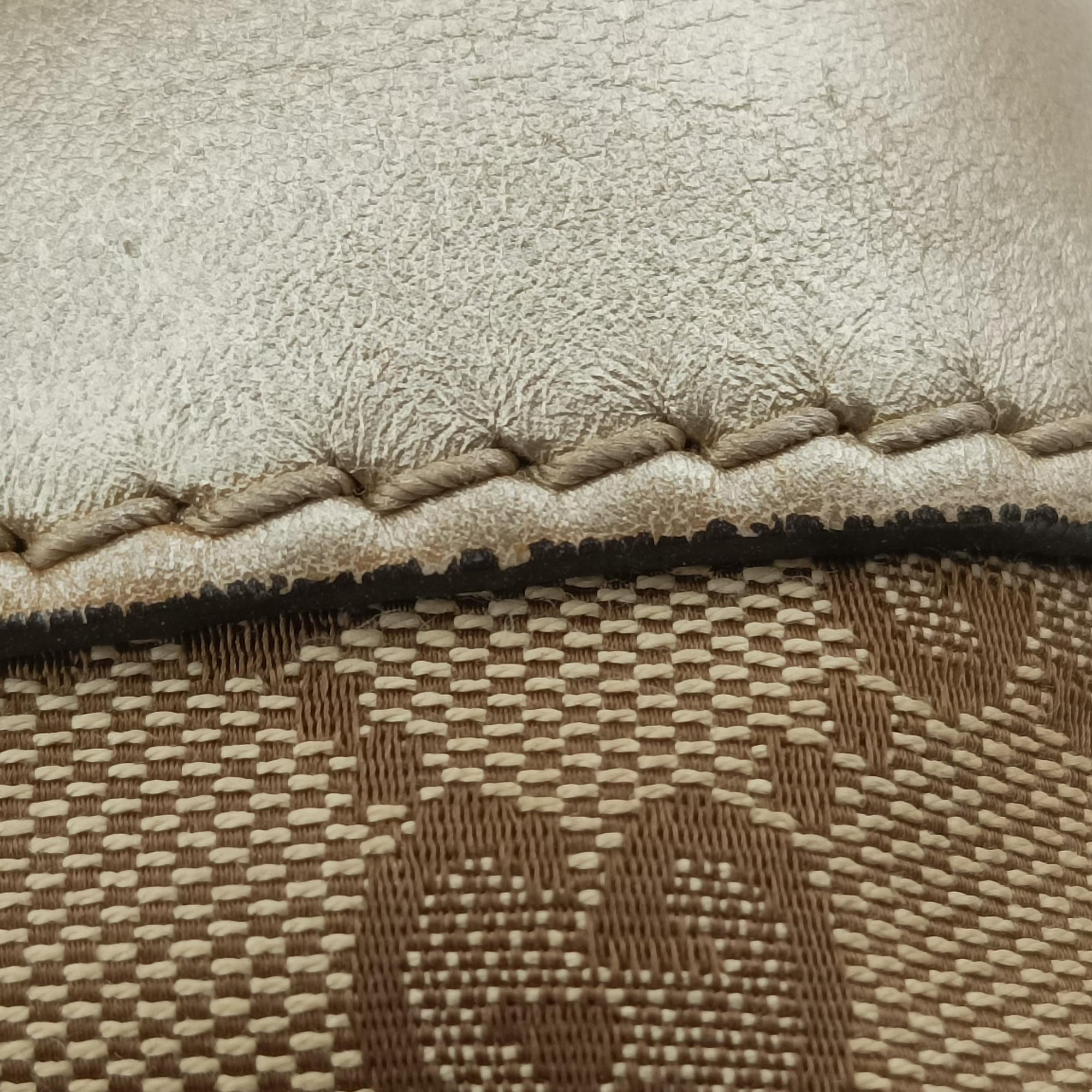 Vintage Gucci Sukey White×Brown Leather×canvas 247902 shoulderbag | stylenewstar
