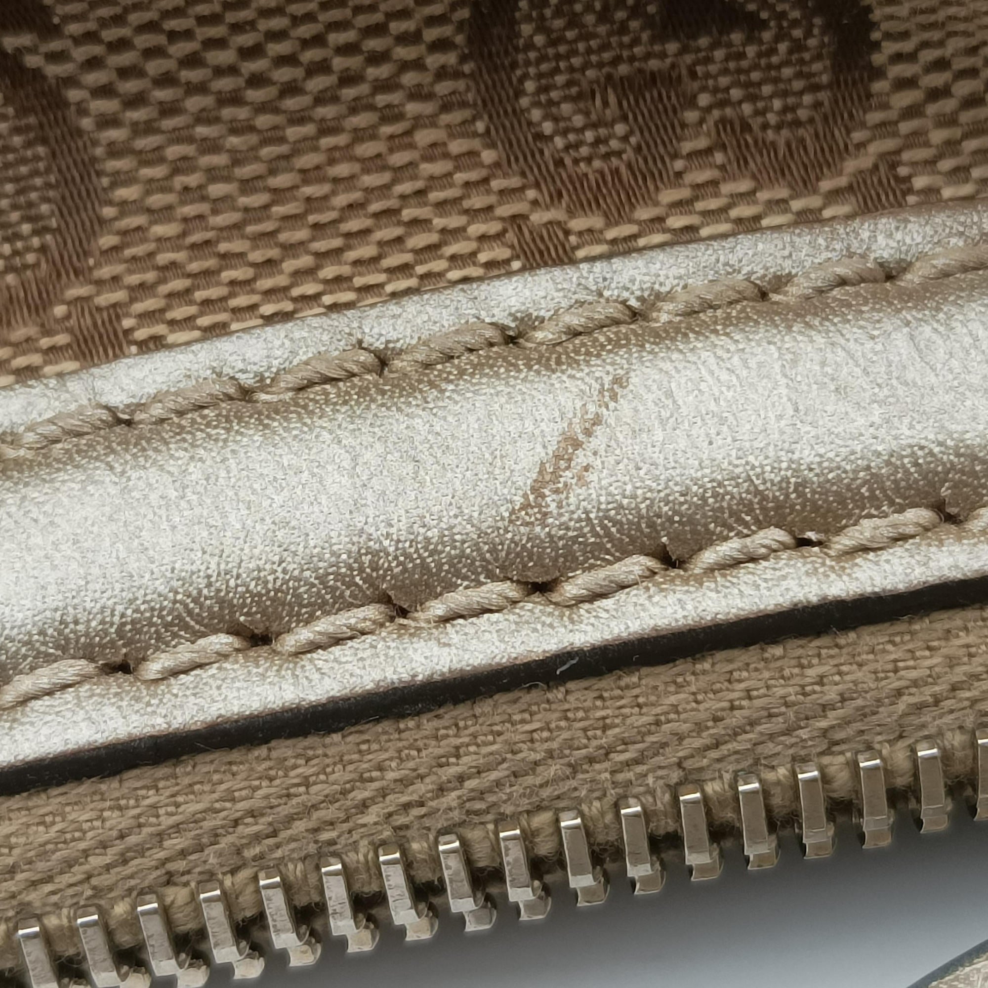 Vintage Gucci Sukey White×Brown Leather×canvas 247902 shoulderbag | stylenewstar