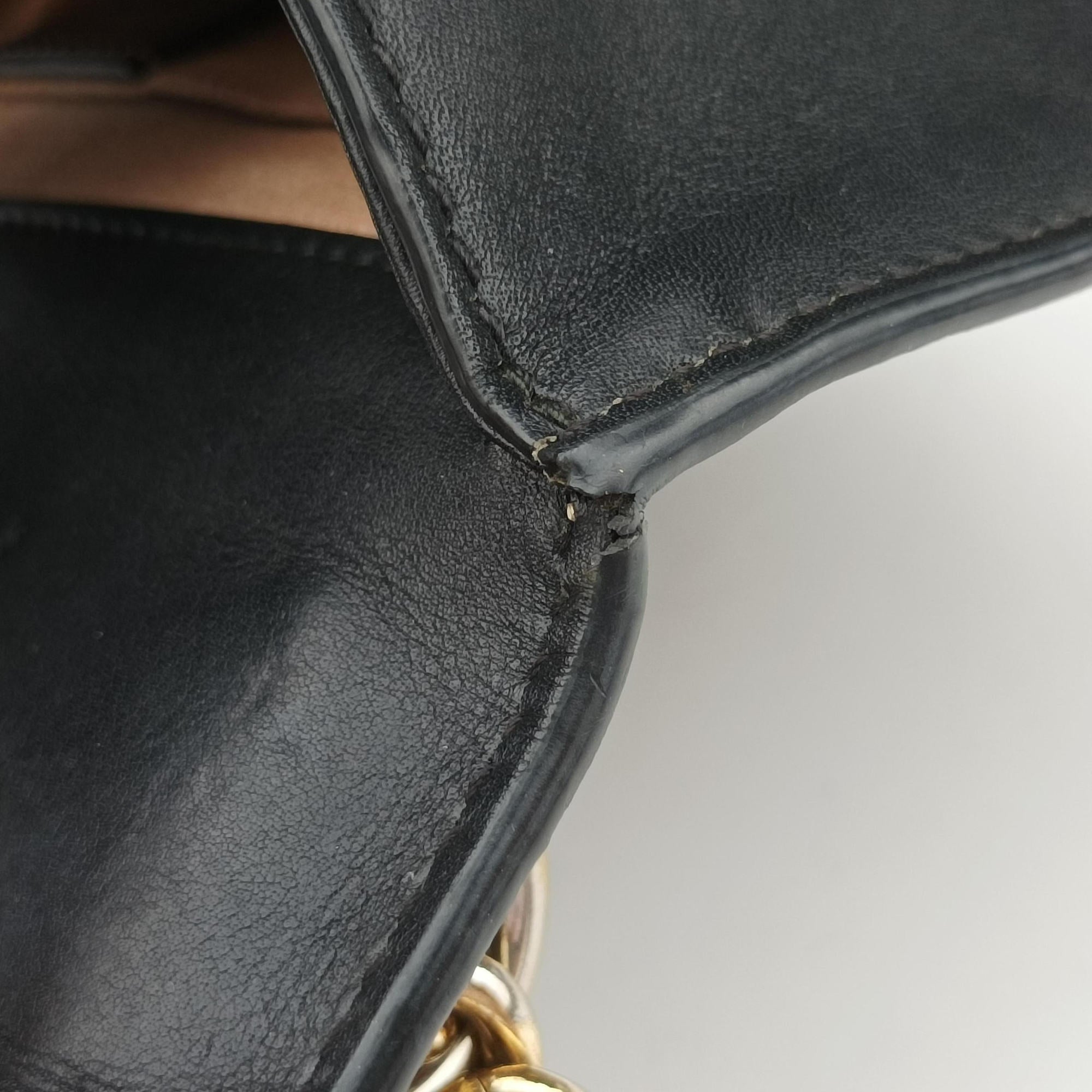 Vintage Gucci Padlock beige×black PVC coated canvas×Leather 409487 shoulderbag | stylenewstar