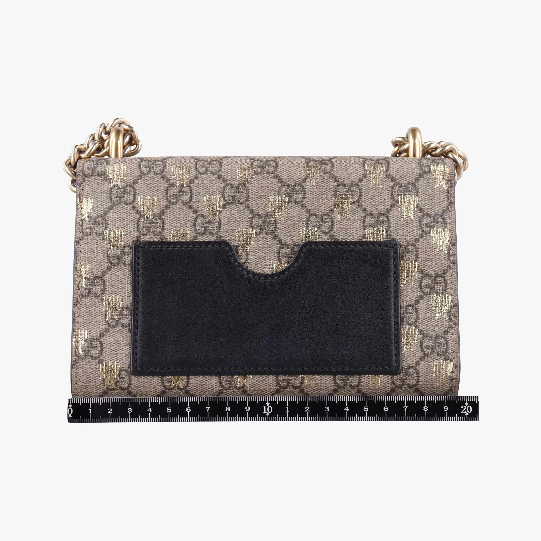Vintage Gucci Padlock beige×black PVC coated canvas×Leather 409487 shoulderbag | stylenewstar