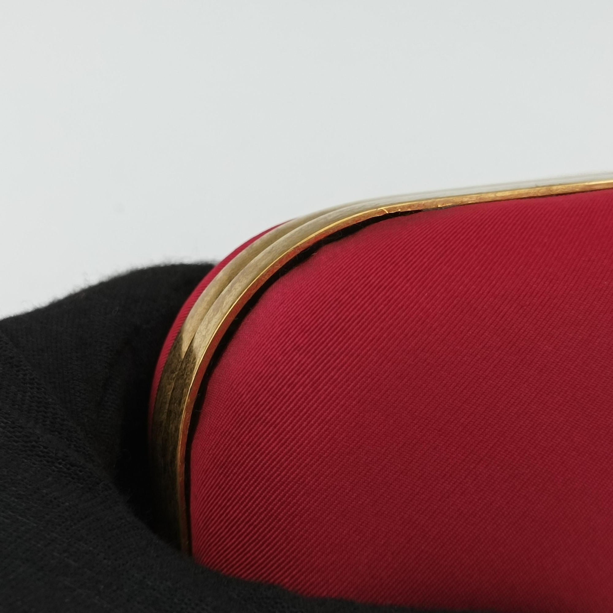 Secondhand Alexander McQueen Four Ring Red Fabric  clutchbag | stylenewstar