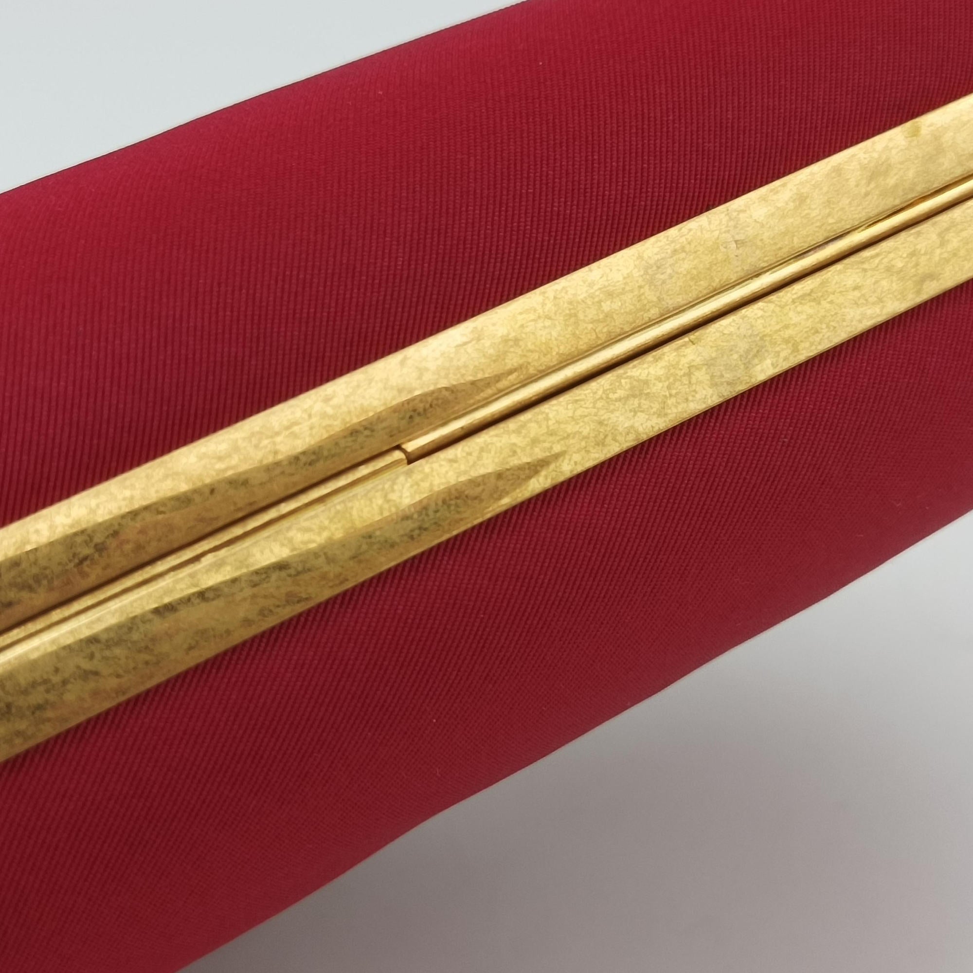 Secondhand Alexander McQueen Four Ring Red Fabric  clutchbag | stylenewstar