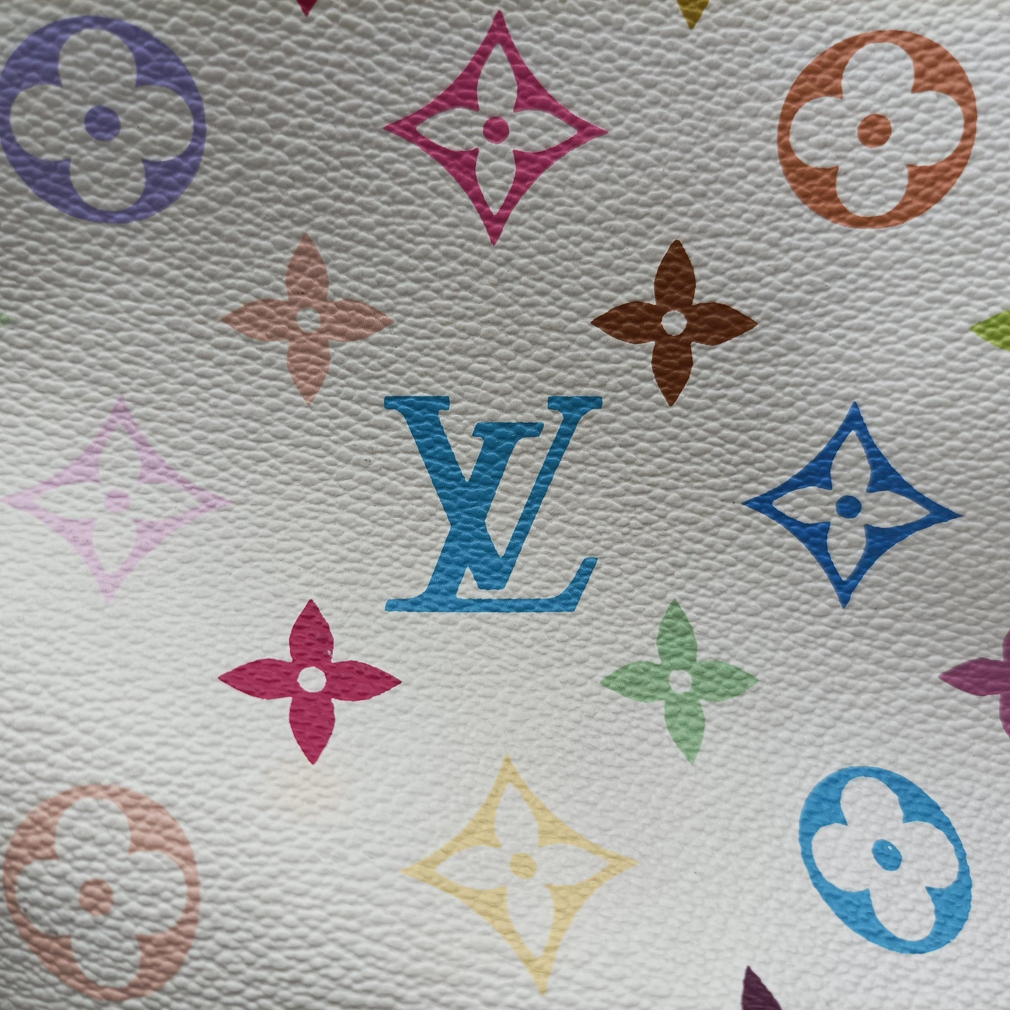 Secondhand Louis Vuitton Petit NOe white Monogram Multicolor M42229 shoulderbag | stylenewstar