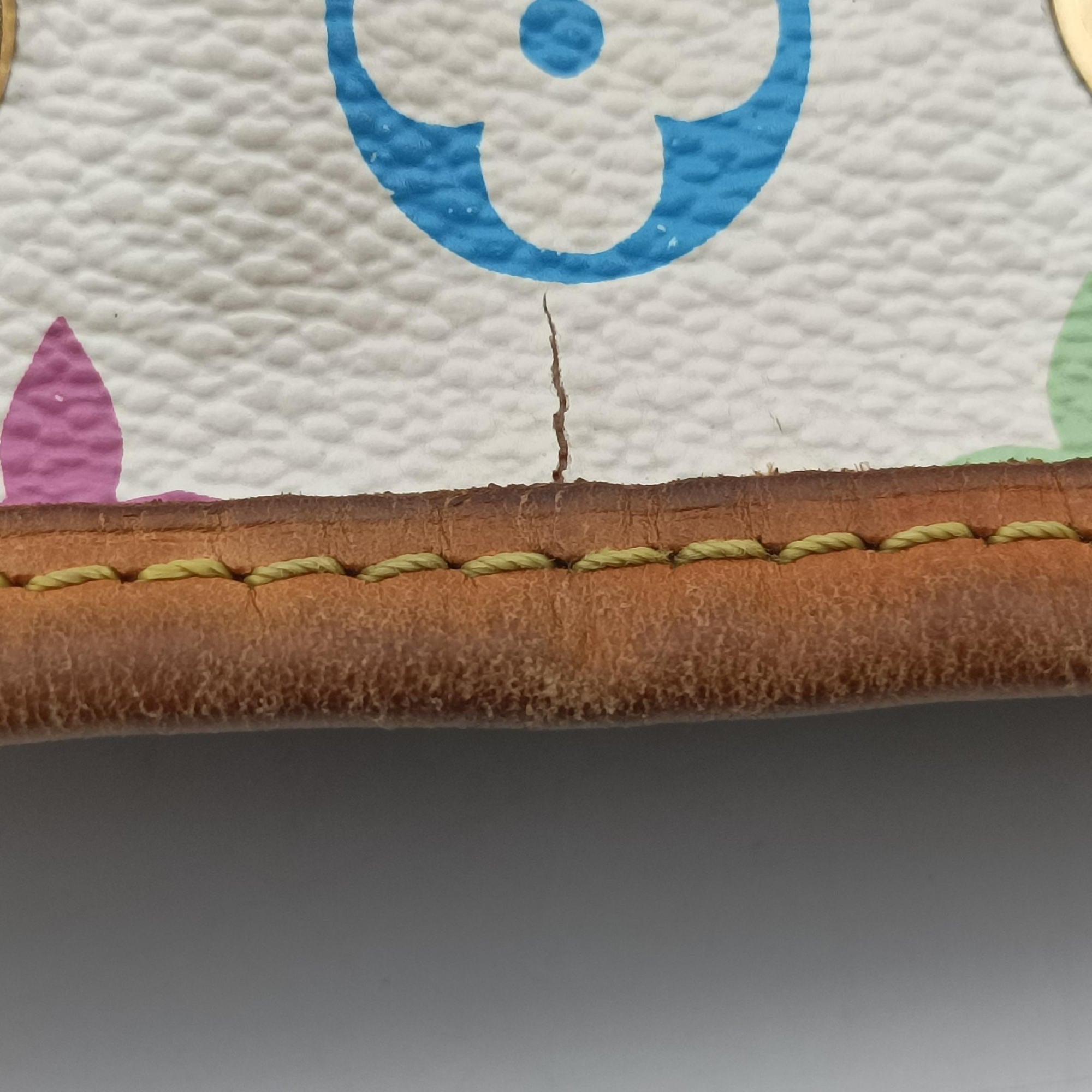 Secondhand Louis Vuitton Petit NOe white Monogram Multicolor M42229 shoulderbag | stylenewstar
