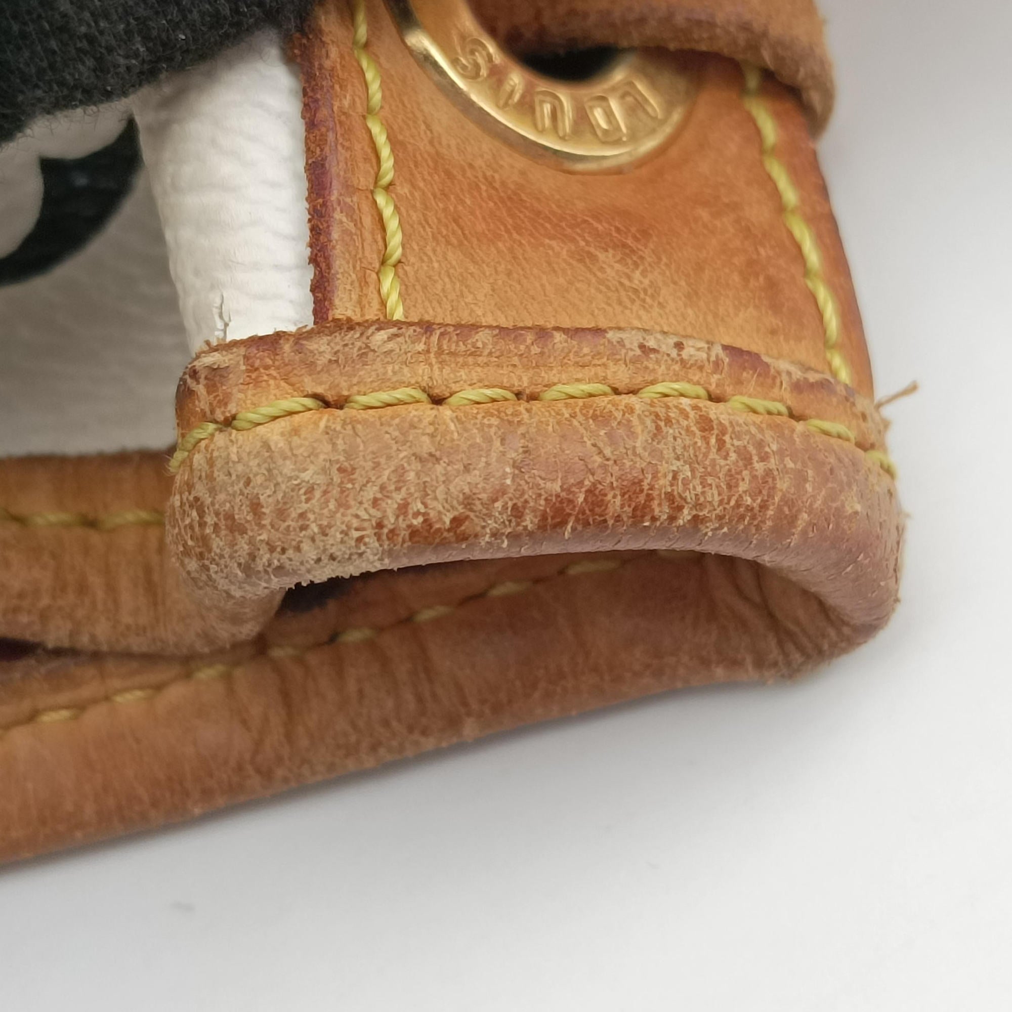 Secondhand Louis Vuitton Petit NOe white Monogram Multicolor M42229 shoulderbag | stylenewstar