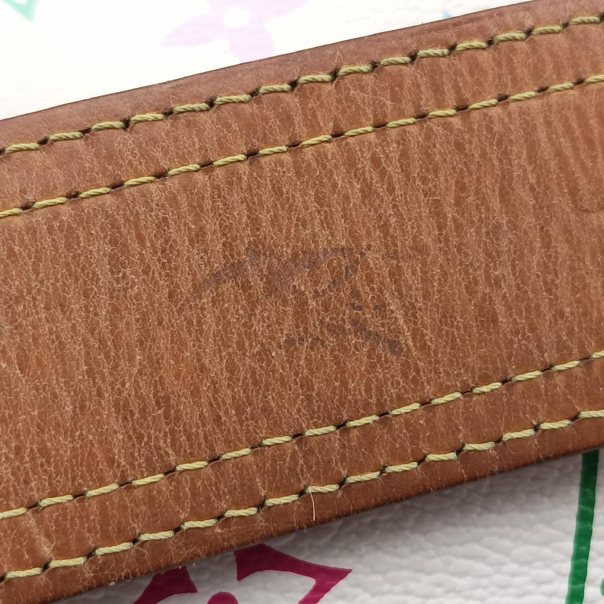 Secondhand Louis Vuitton Petit NOe white Monogram Multicolor M42229 shoulderbag | stylenewstar