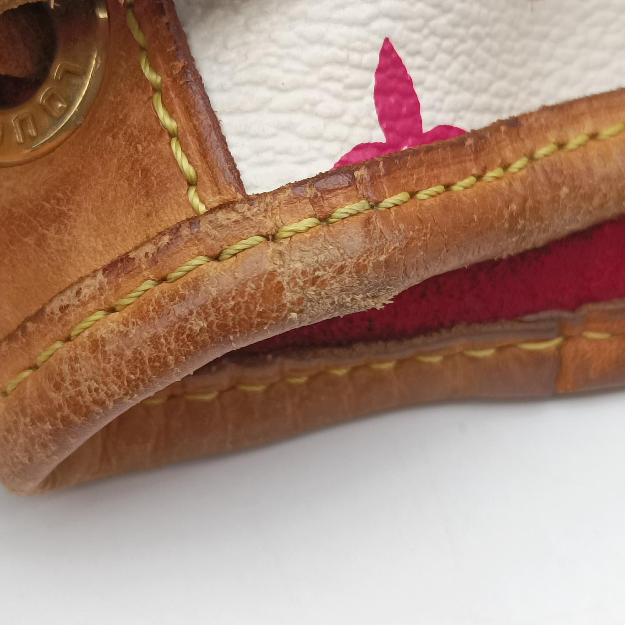Secondhand Louis Vuitton Petit NOe white Monogram Multicolor M42229 shoulderbag | stylenewstar