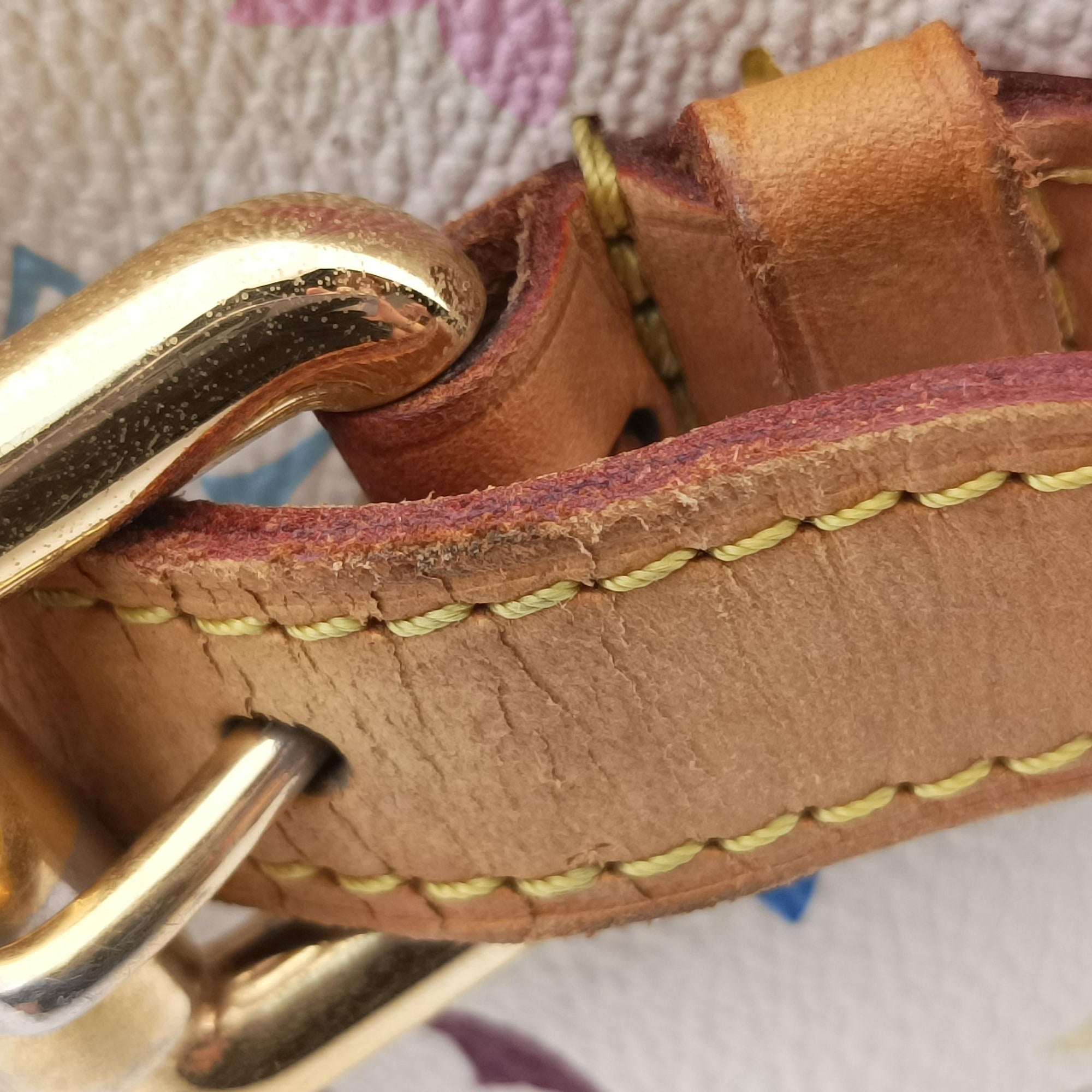Secondhand Louis Vuitton Petit NOe white Monogram Multicolor M42229 shoulderbag | stylenewstar
