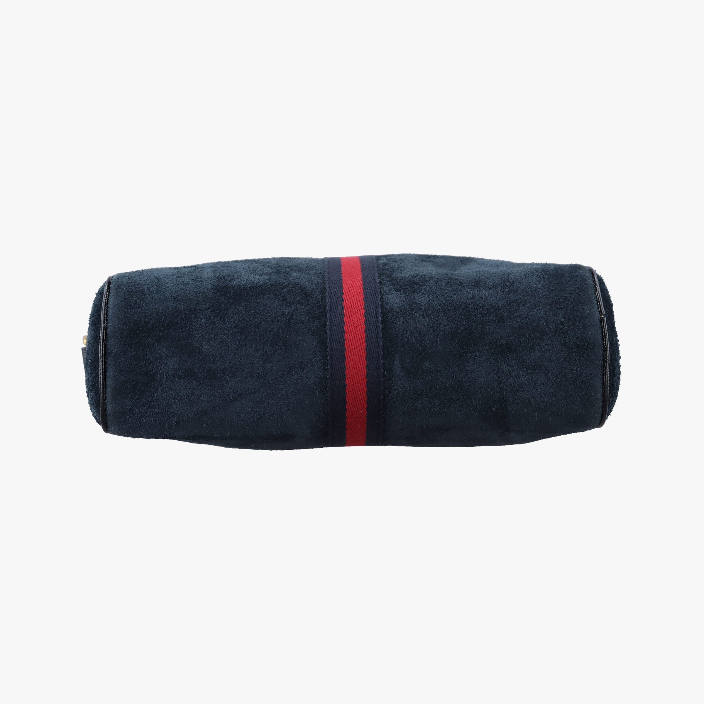 Pre-owned Gucci Ophidia Navy×black Suede×leather 517080 shoulderbag | stylenewstar