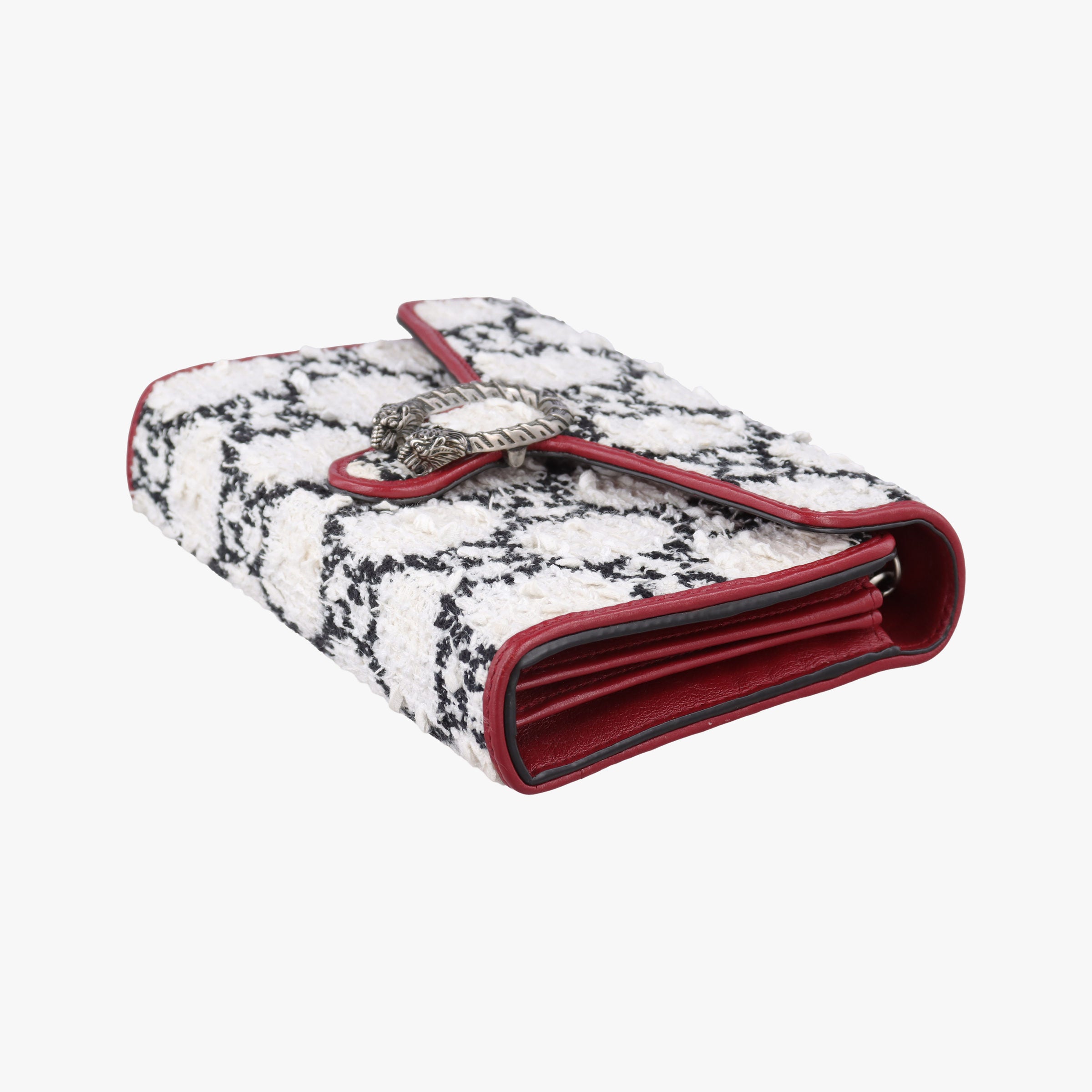 Vintage Gucci Dionysus Ivory × Red × Black Tweed×Leather 401231 shoulderbag | stylenewstar