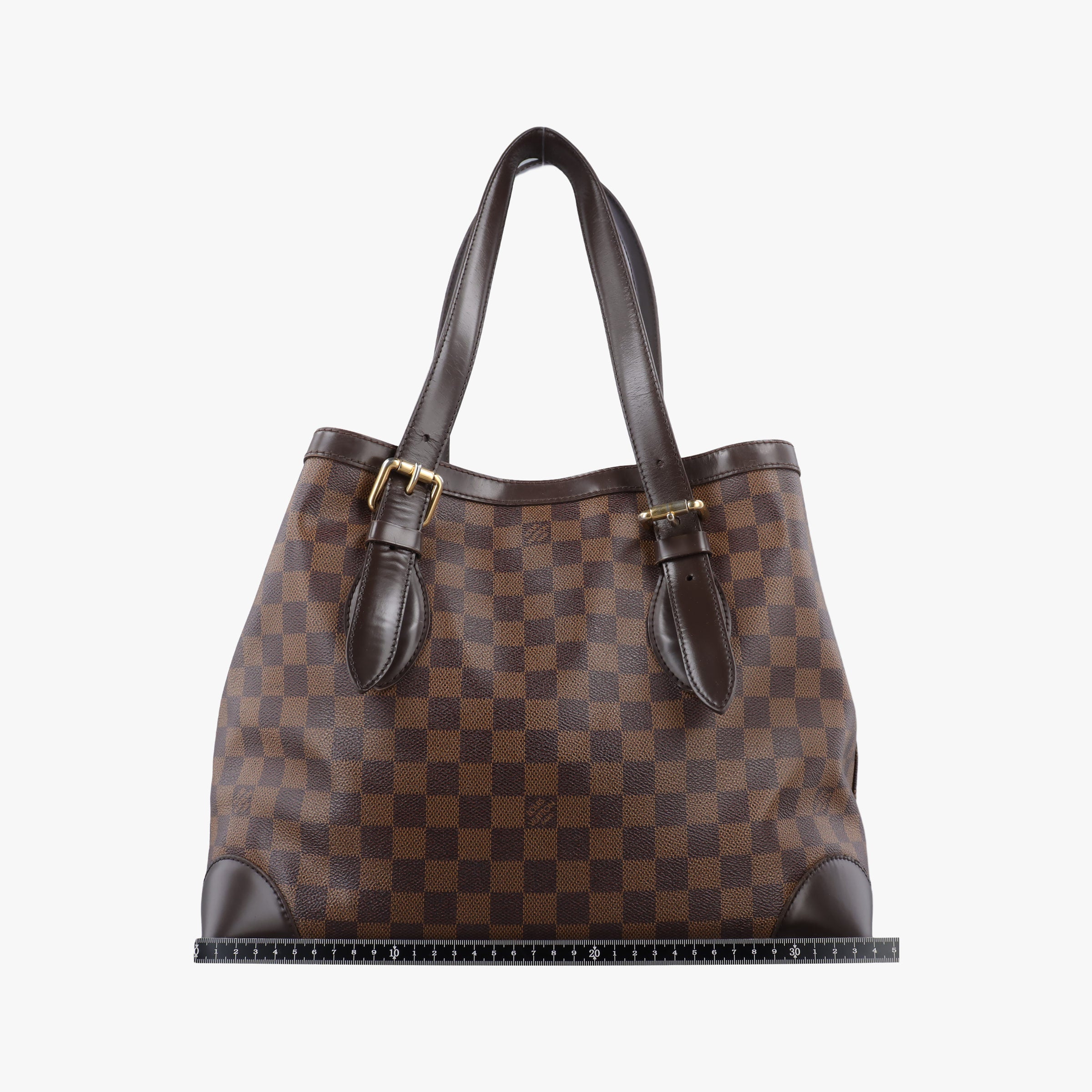 Pre-owned Louis Vuitton HAMPSTEAD MM EBENE Damier Canvas N51204 handbag | stylenewstar