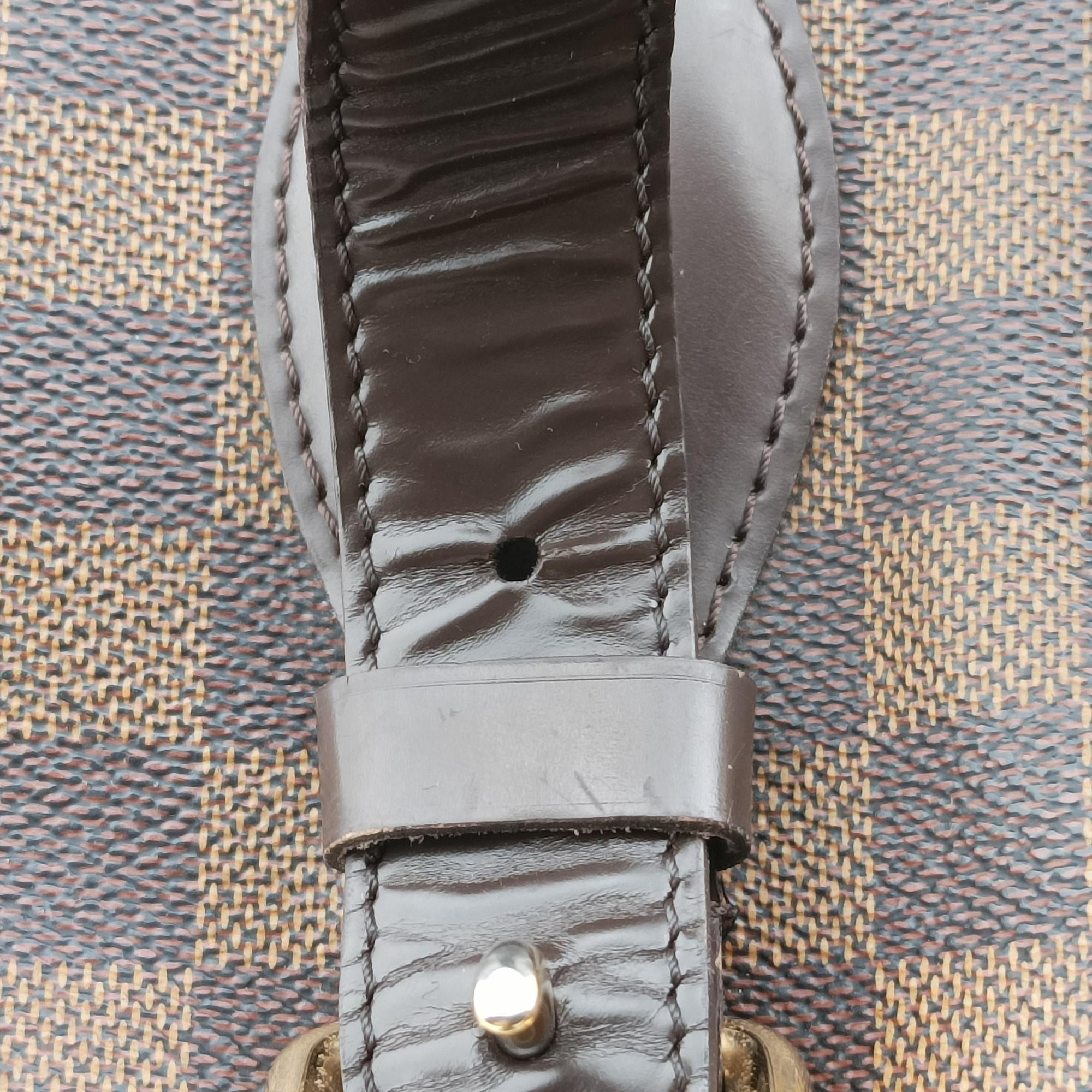Pre-owned Louis Vuitton HAMPSTEAD MM EBENE Damier Canvas N51204 handbag | stylenewstar