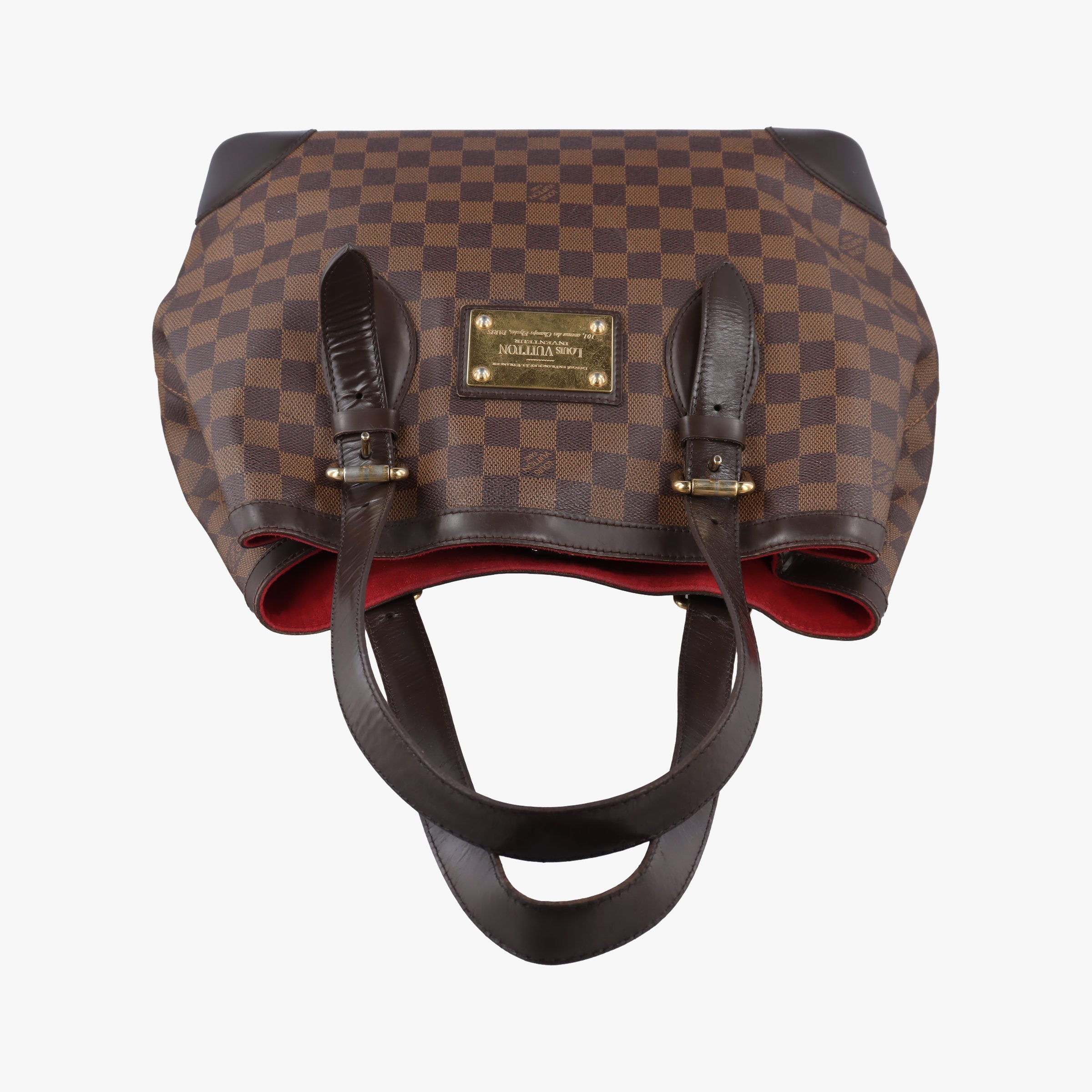 Pre-owned Louis Vuitton HAMPSTEAD MM EBENE Damier Canvas N51204 handbag | stylenewstar