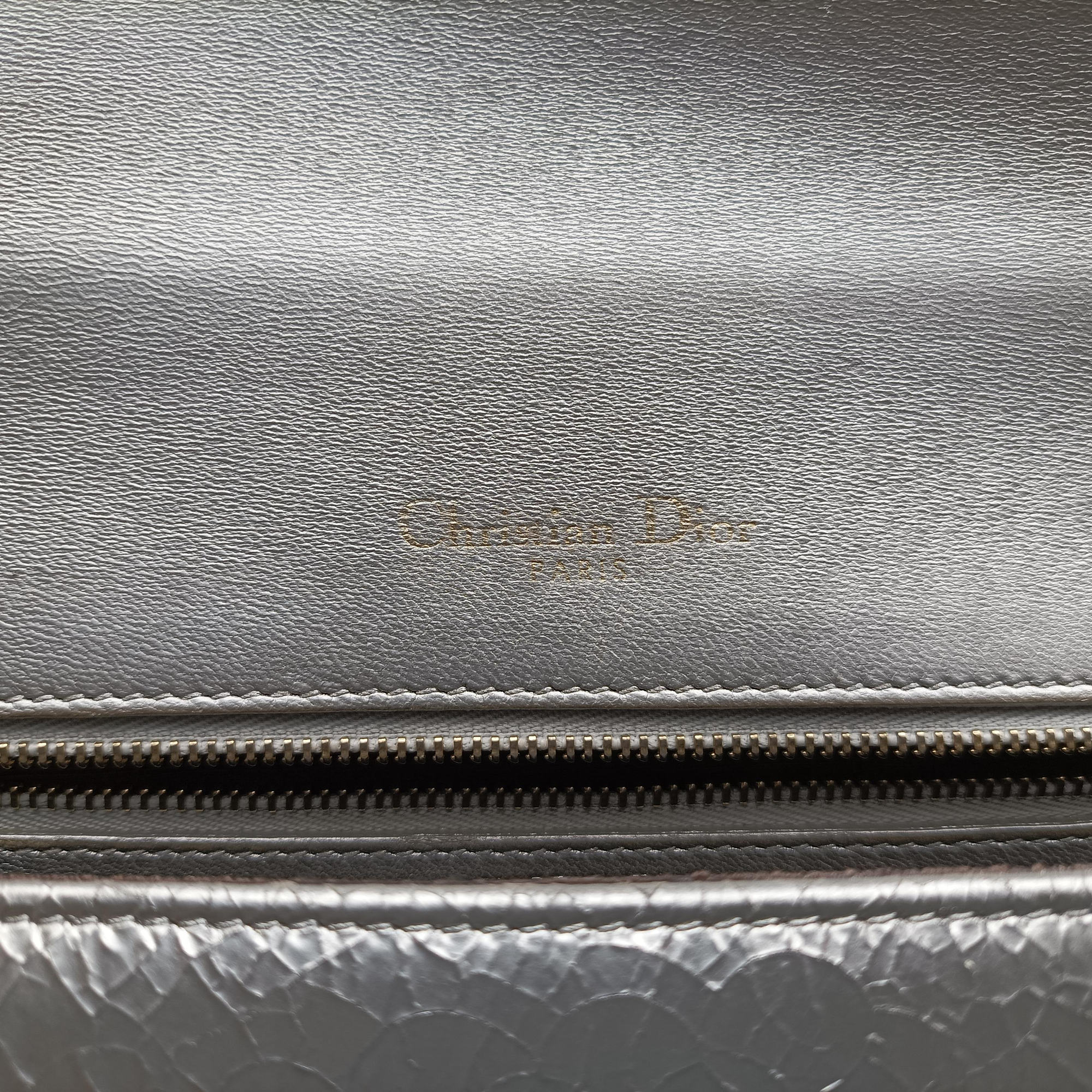 Pre-owned Christian Dior Diorama Silver Leather  shoulderbag | stylenewstar