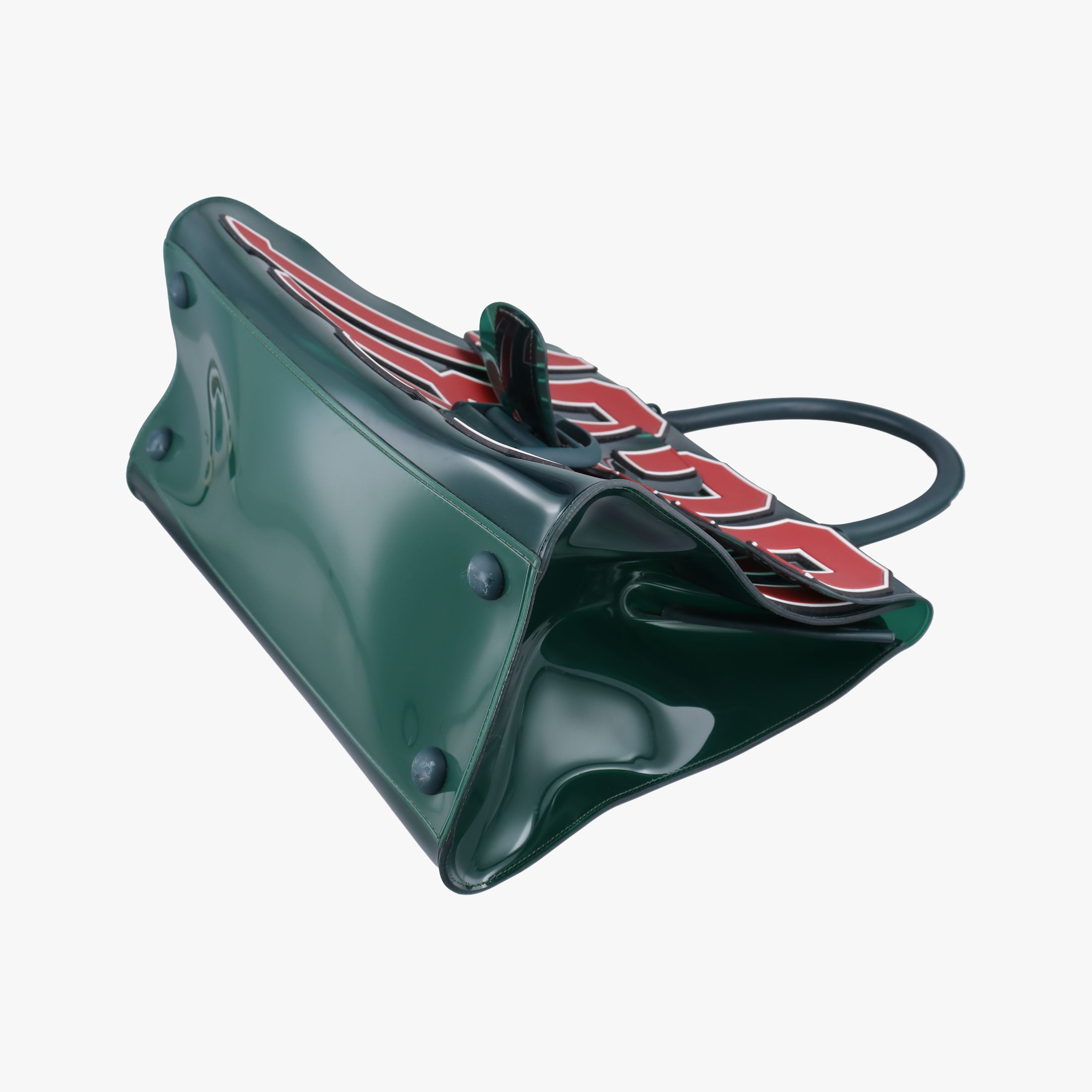 Vintage Delvaux The Hero Green PVC (Vinyl Chloride) × Rubber  handbag | stylenewstar