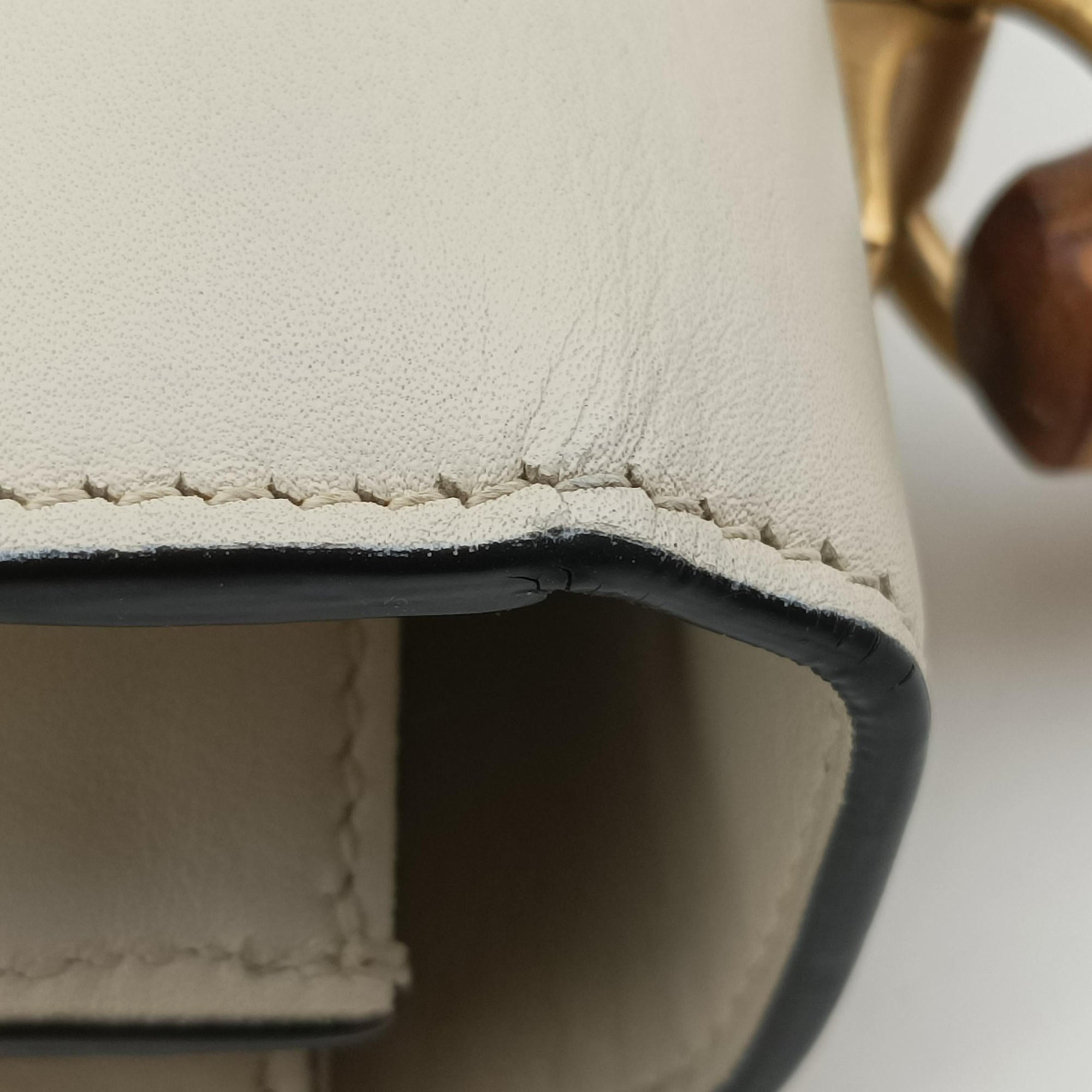 Pre-owned Gucci Dionysus bamboo White×navy×red Leather 448075 shoulderbag | stylenewstar
