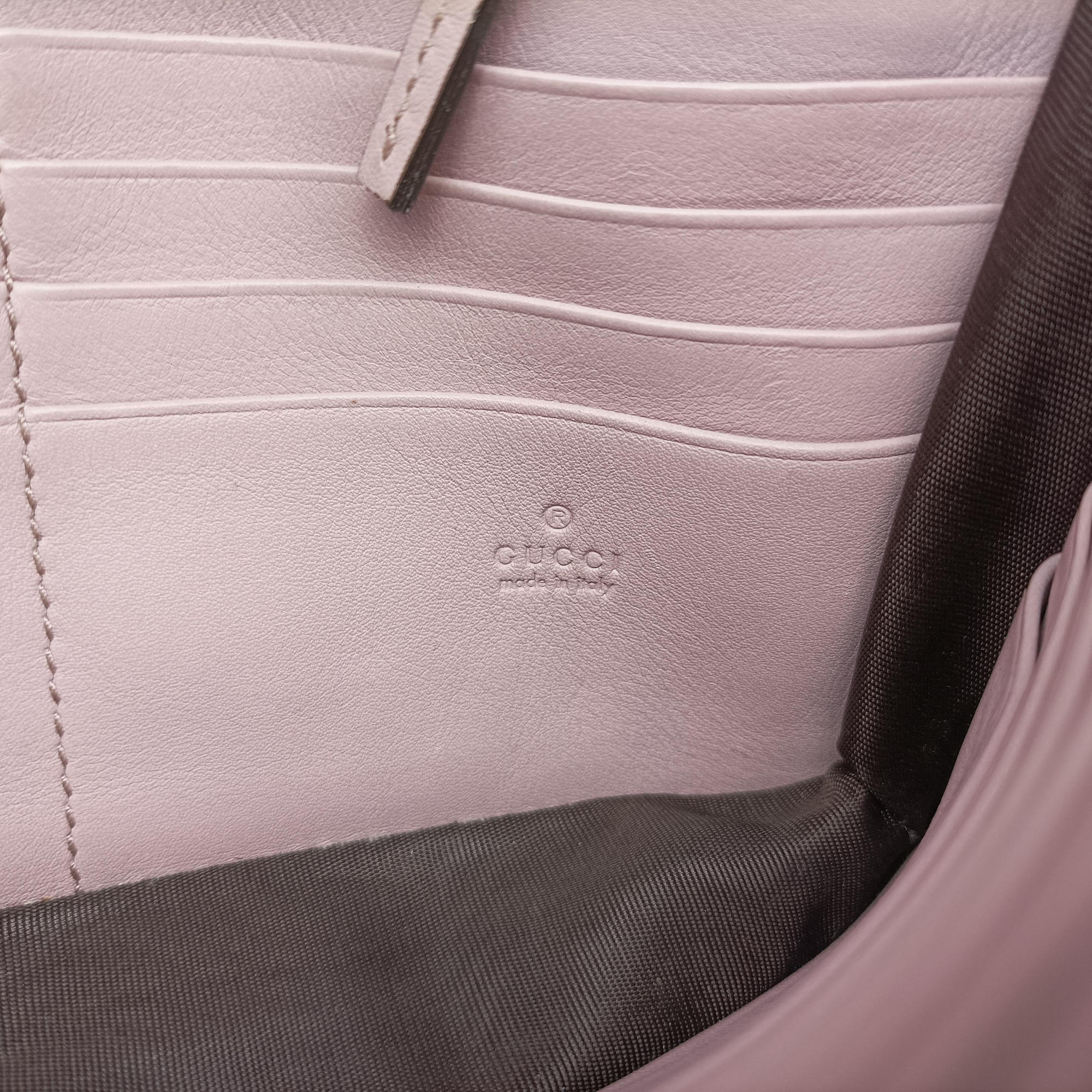 Secondhand Gucci Interlocking G Pink Leather 369664 shoulderbag | stylenewstar